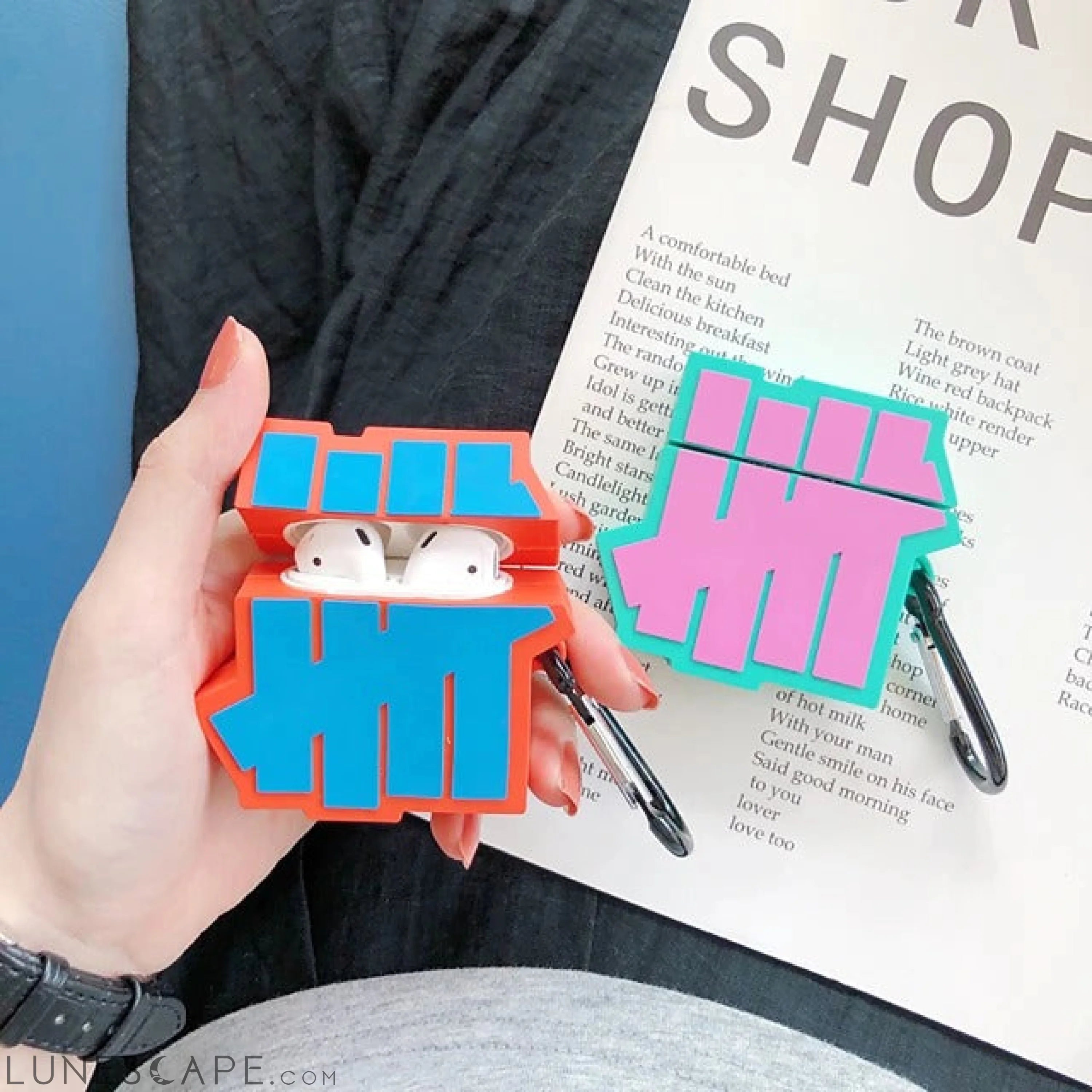 Case For AirPods Pattern / Cool Headphone Case Soft LUNESCAPE