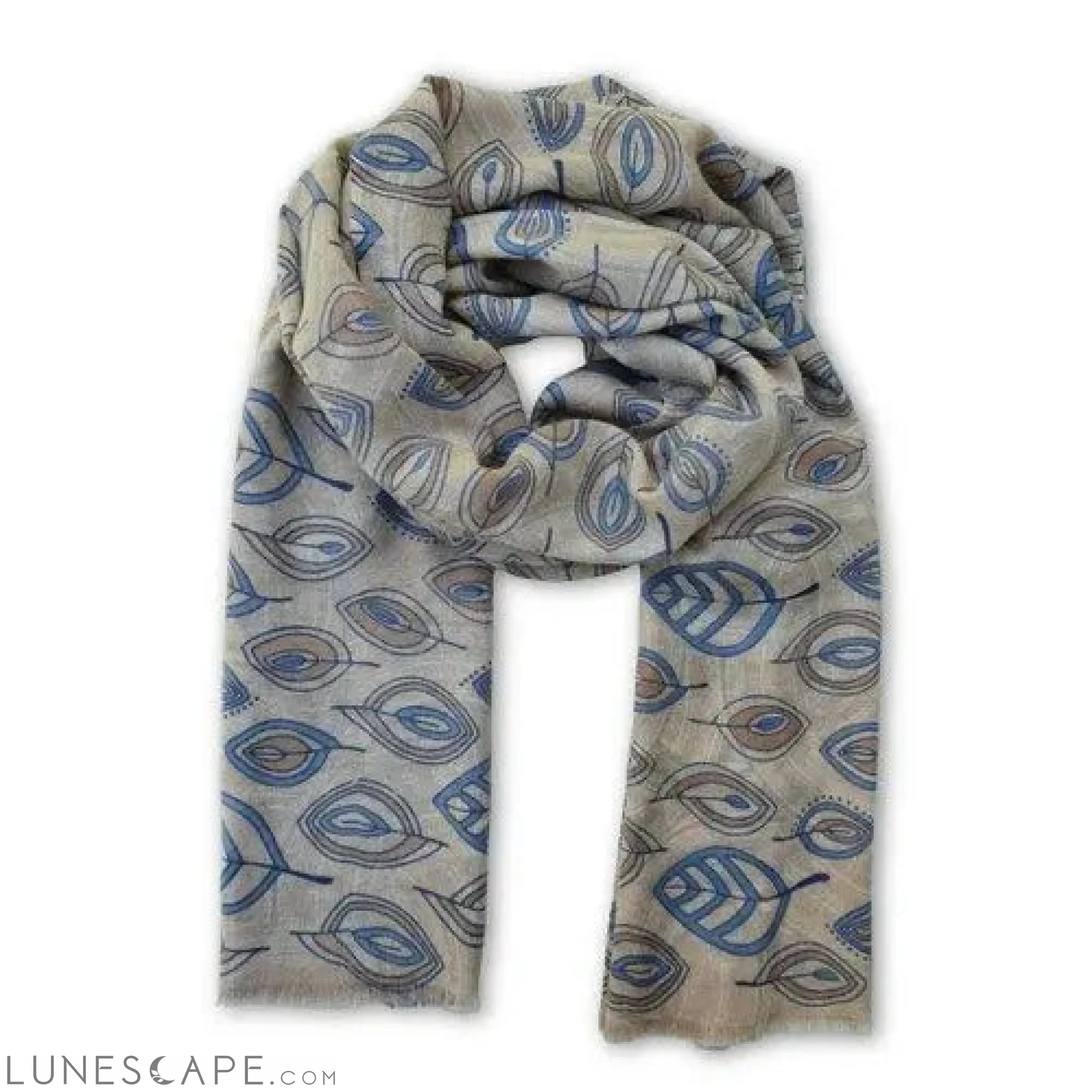 Cashmere Scarf - Leaf LUNESCAPE