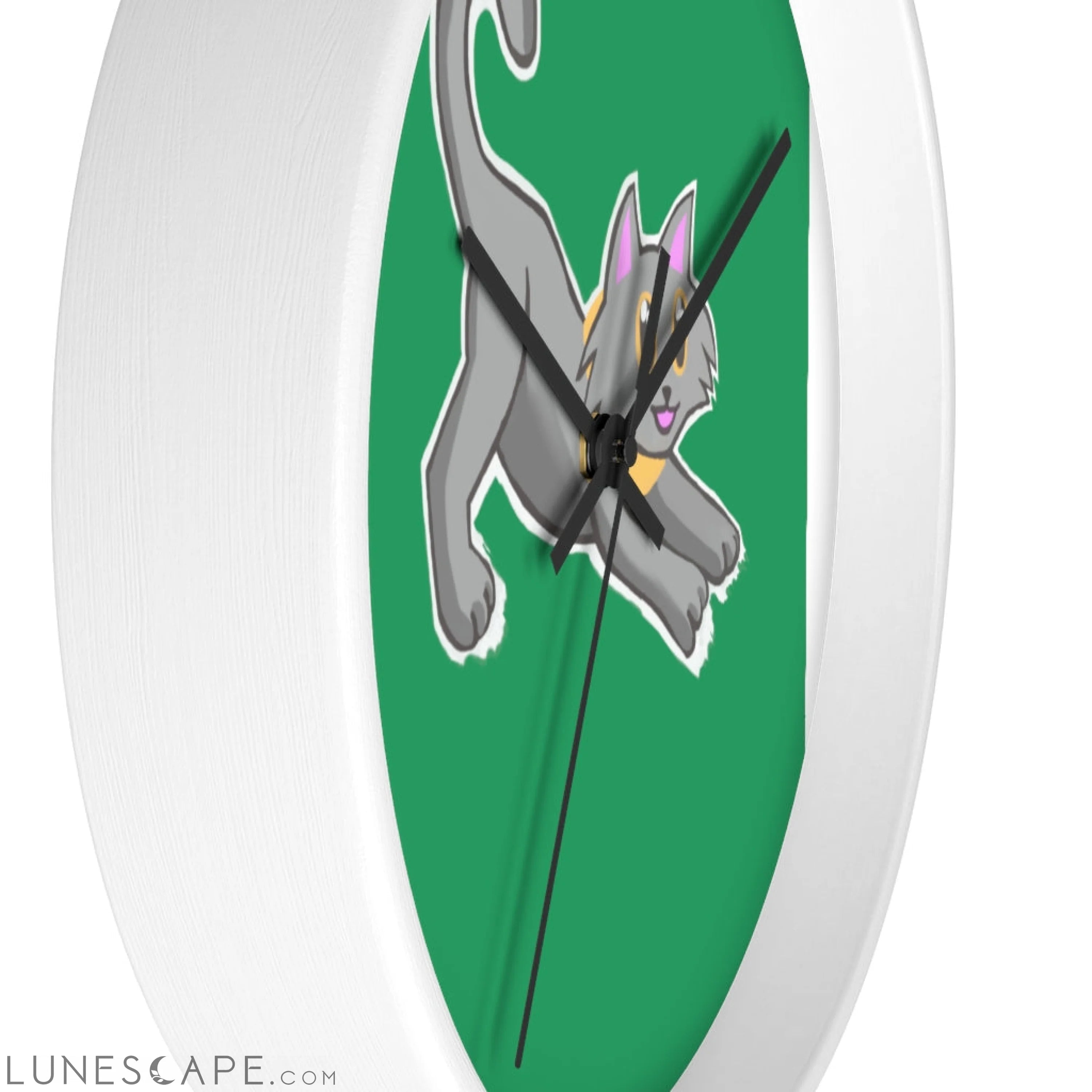 Cat Drawing Wall clock LUNESCAPE