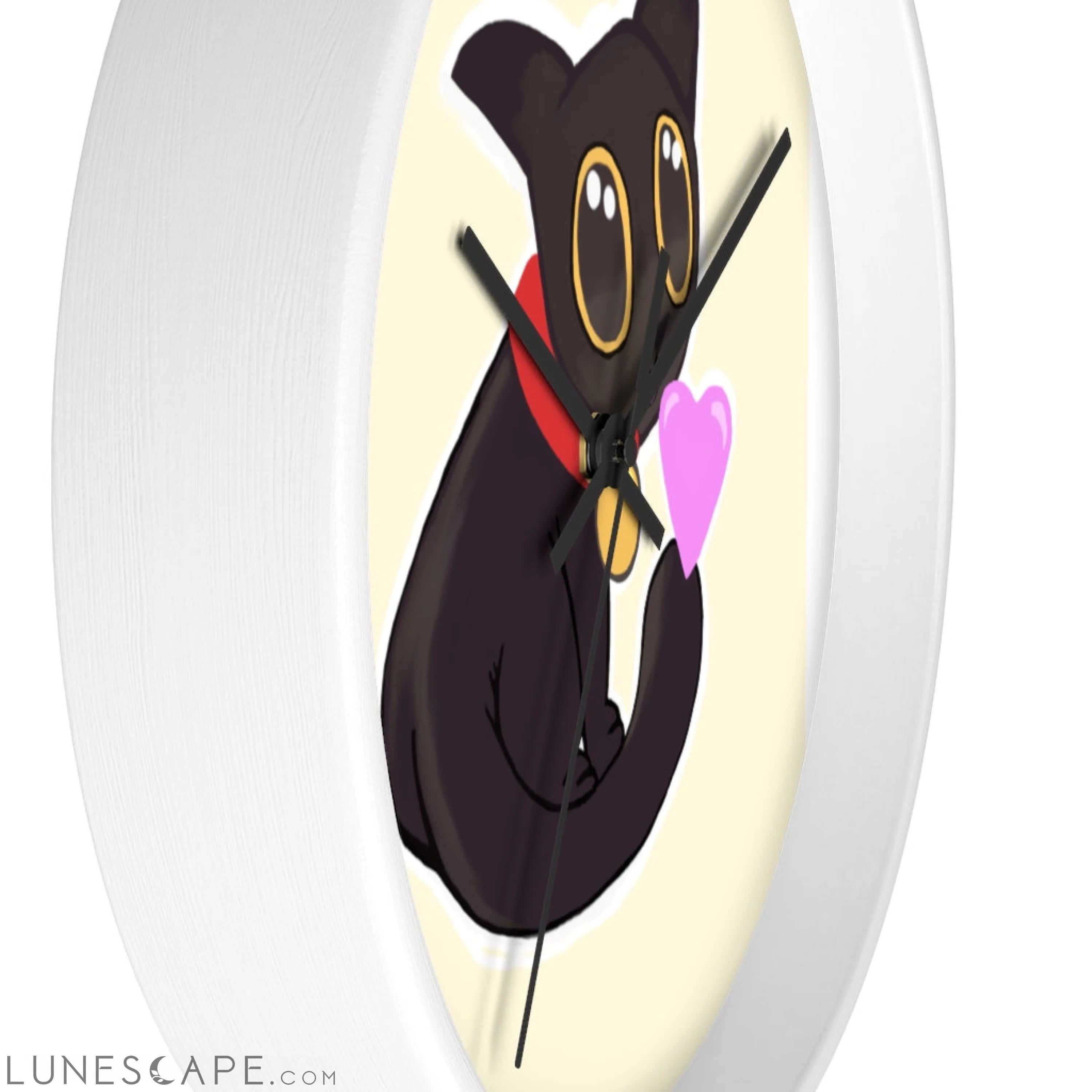 Cat Drawing Wall clock LUNESCAPE