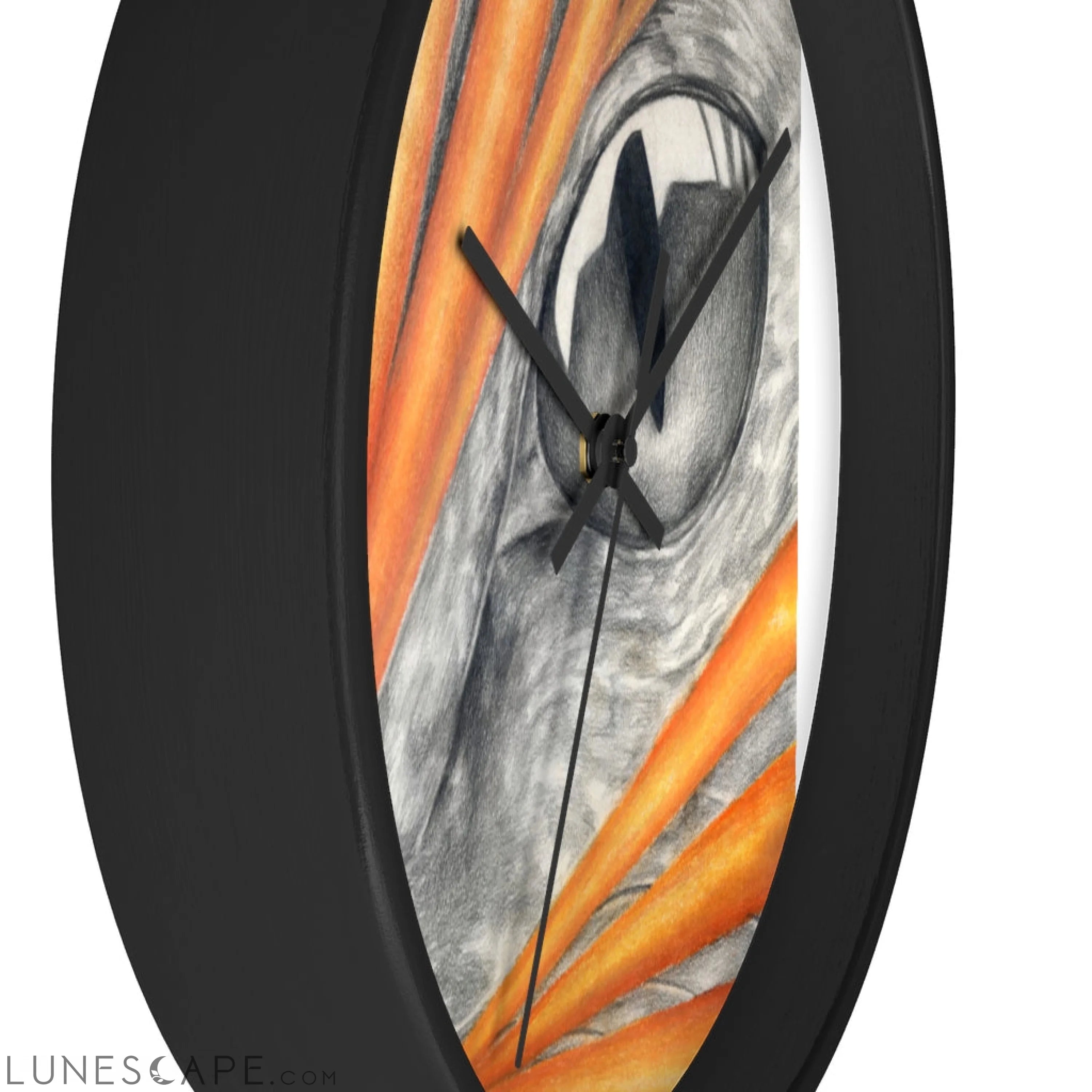 Cat Rays Wall clock LUNESCAPE