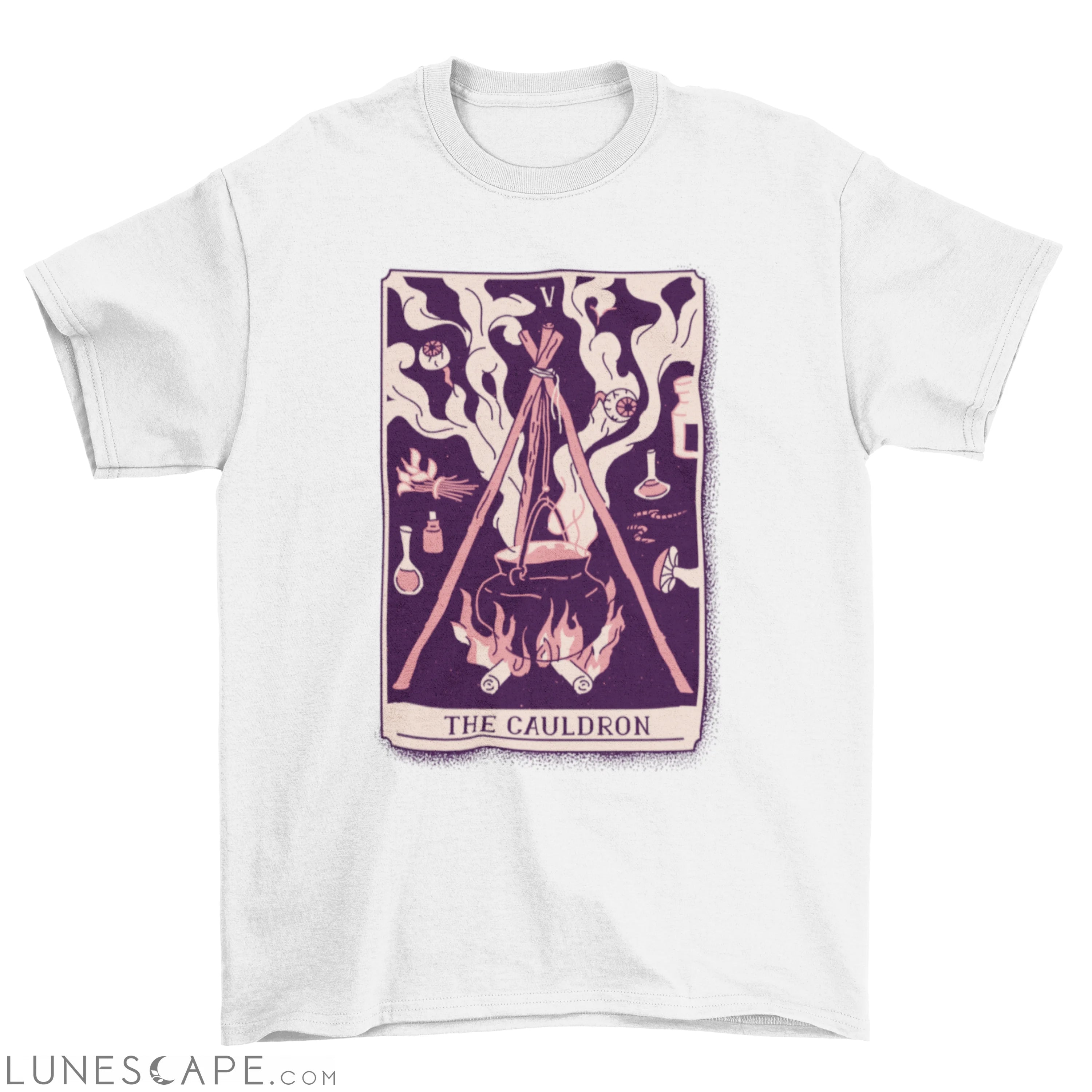 Cauldron mystical tarot card t-shirt LUNESCAPE