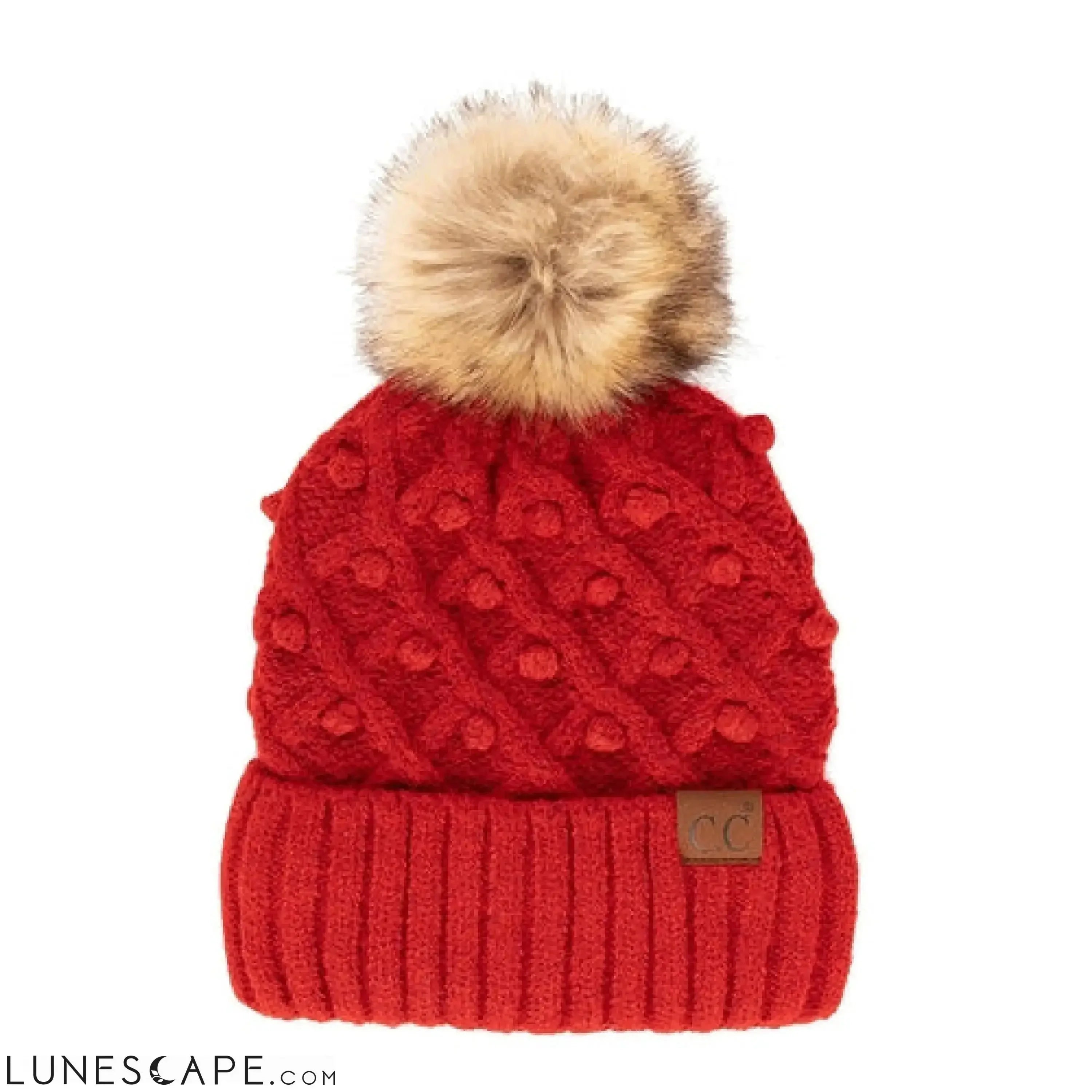 CC Crafted Pom Detail Beanie | Adult and Kid Sizes LUNESCAPE