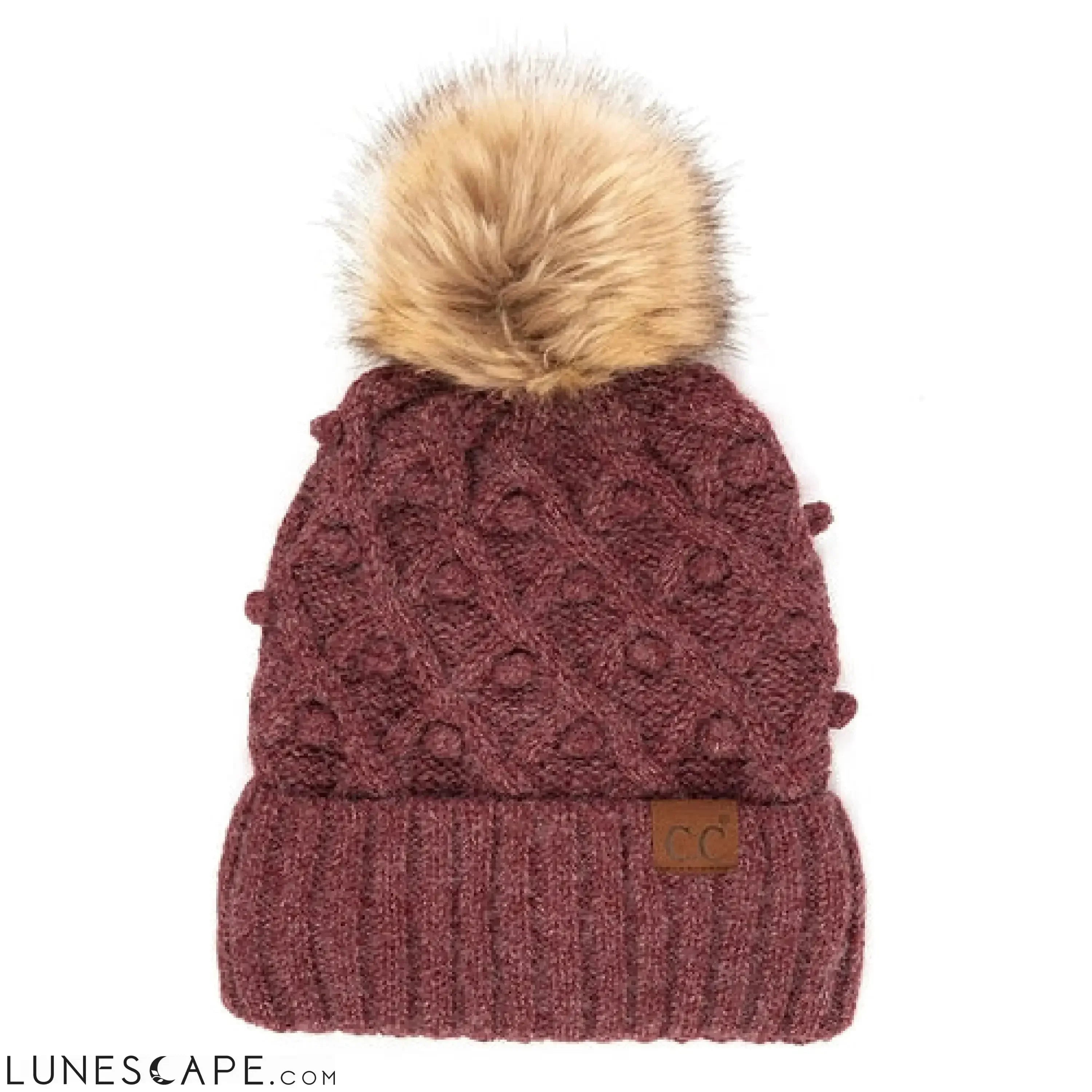 CC Crafted Pom Detail Beanie | Adult and Kid Sizes LUNESCAPE