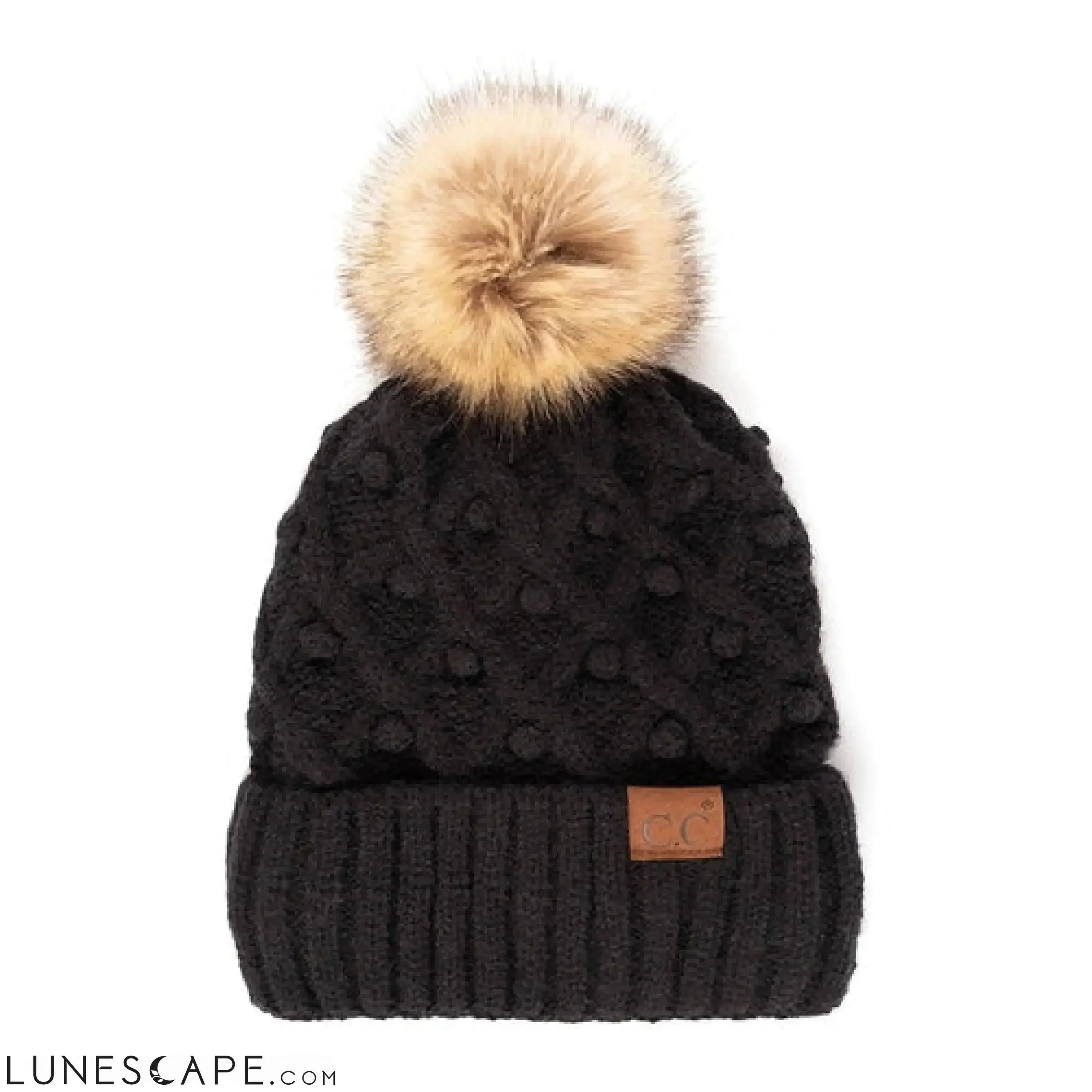 CC Crafted Pom Detail Beanie | Adult and Kid Sizes LUNESCAPE
