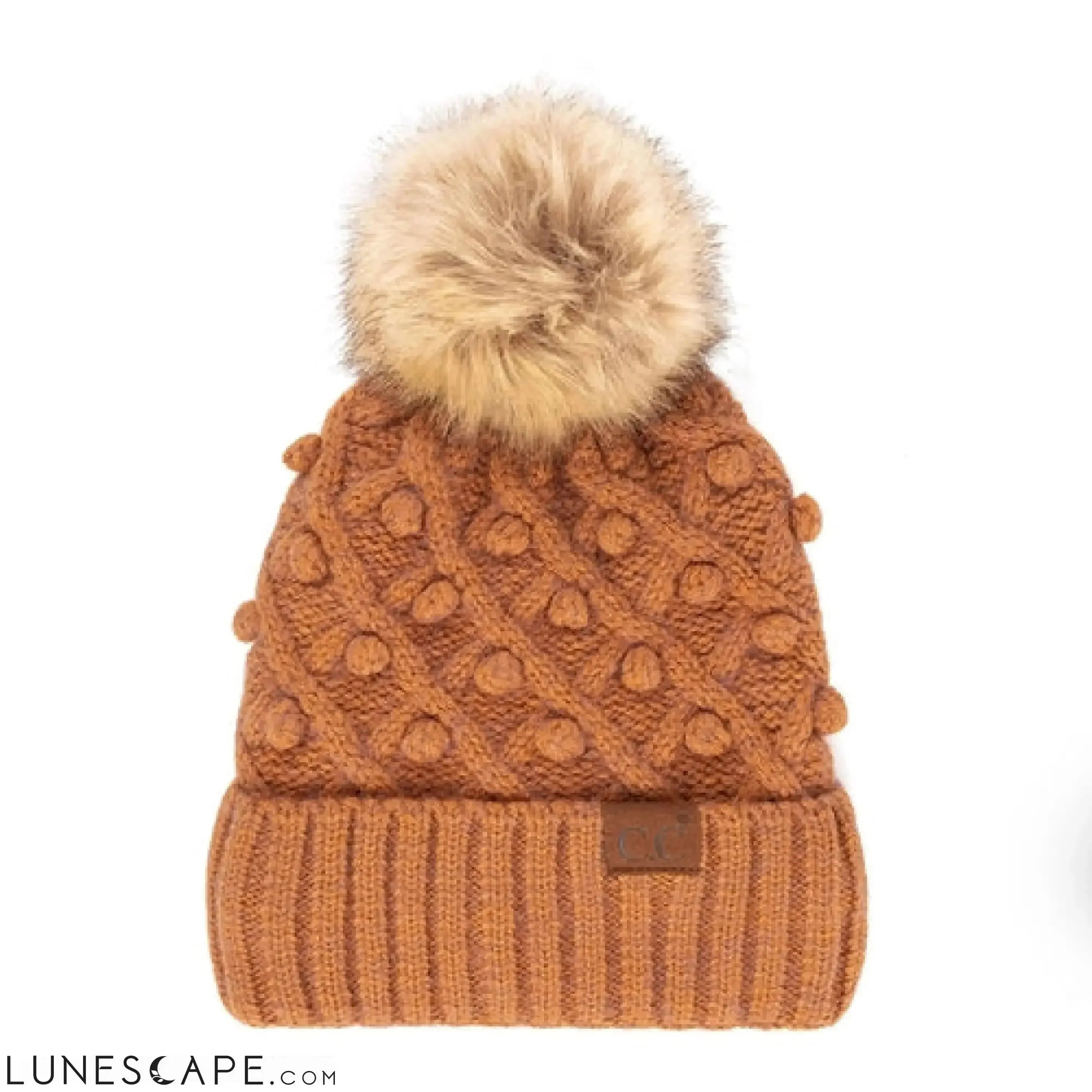 CC Crafted Pom Detail Beanie | Adult and Kid Sizes LUNESCAPE