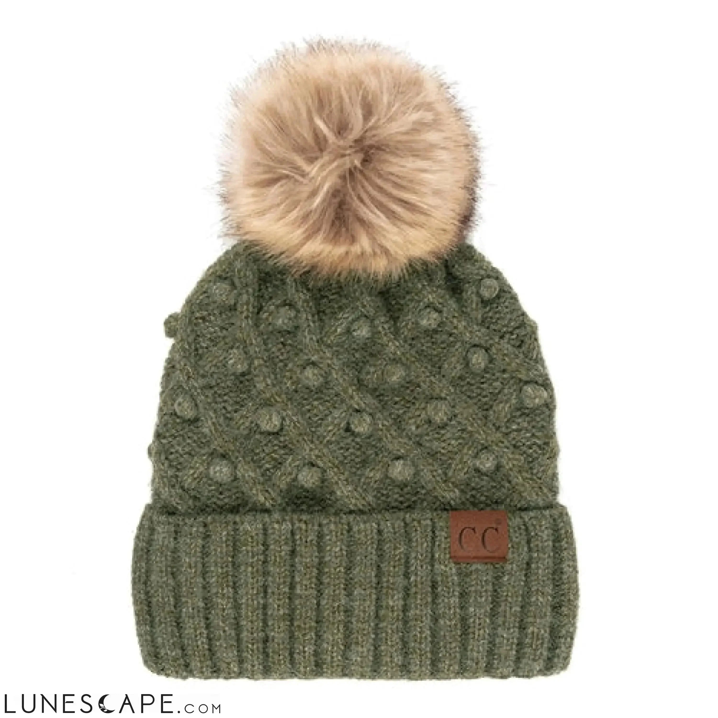 CC Crafted Pom Detail Beanie | Adult and Kid Sizes LUNESCAPE