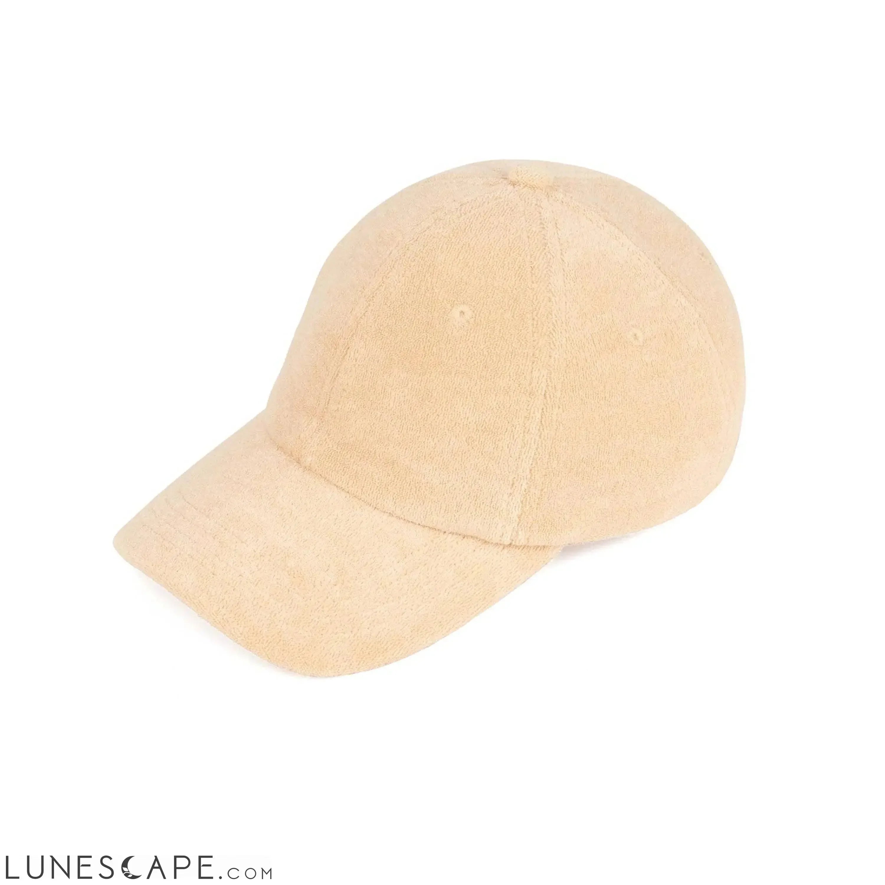 CC Terry Cloth Women Baseball Trucker Cap Low Ponytail Hat LUNESCAPE