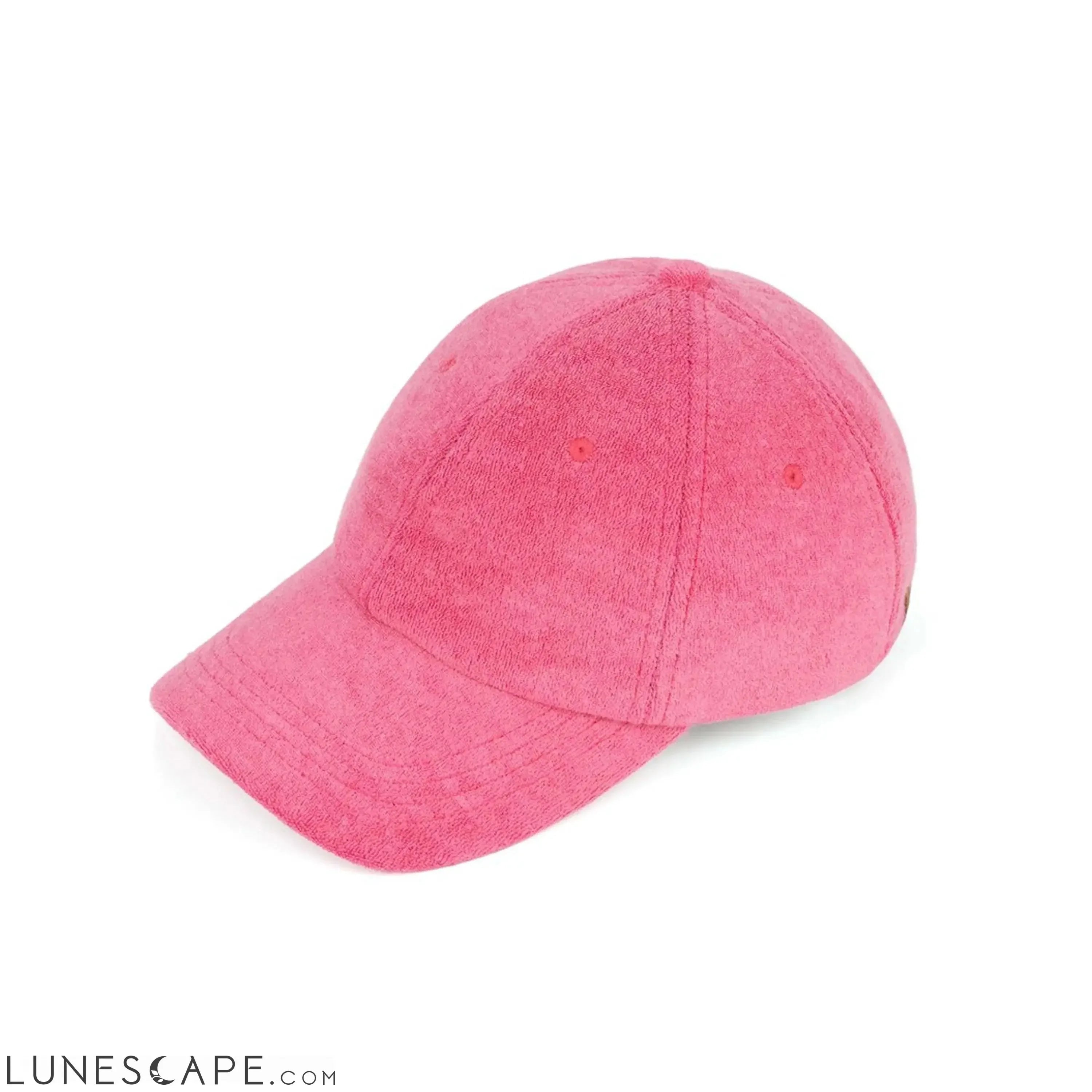 CC Terry Cloth Women Baseball Trucker Cap Low Ponytail Hat LUNESCAPE