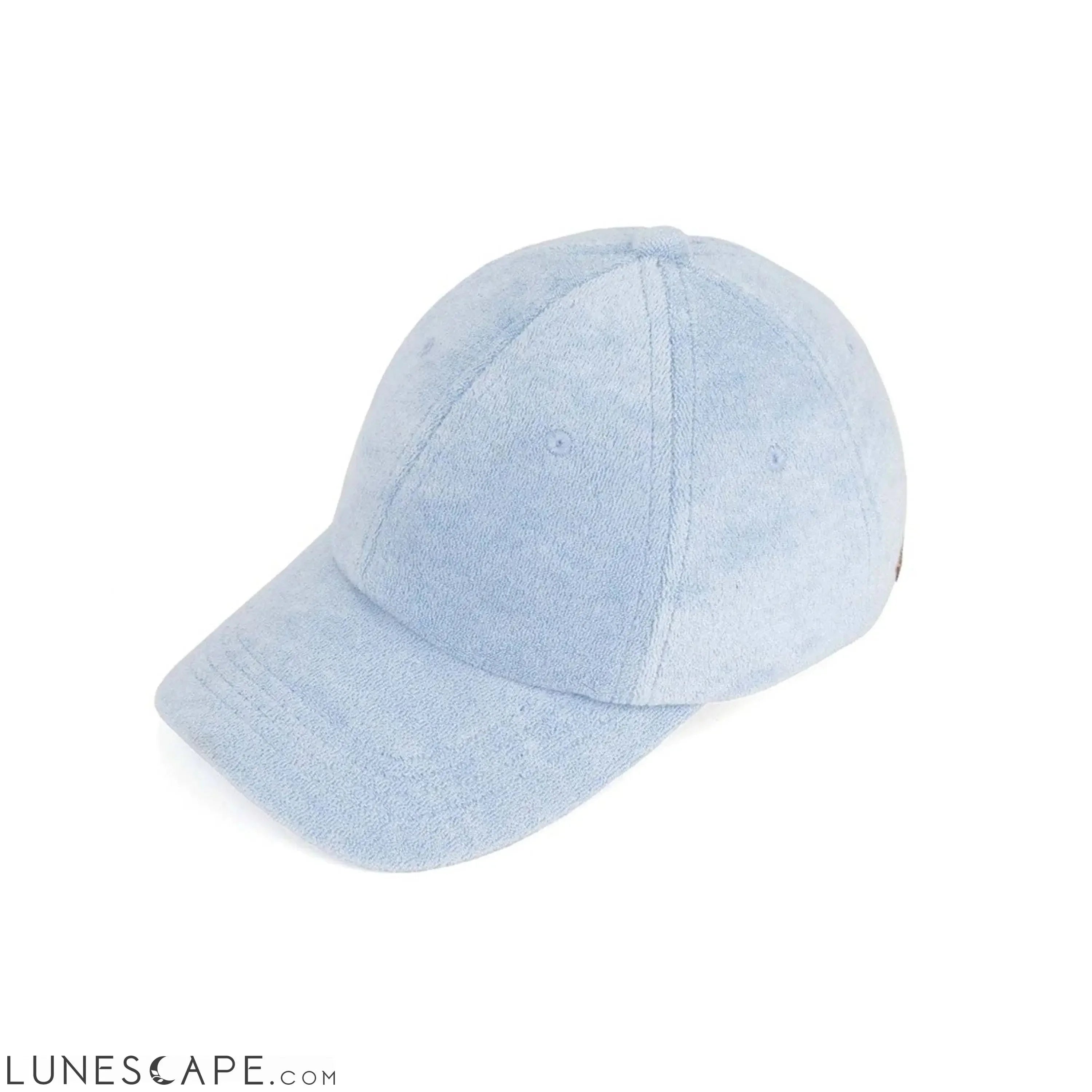 CC Terry Cloth Women Baseball Trucker Cap Low Ponytail Hat LUNESCAPE