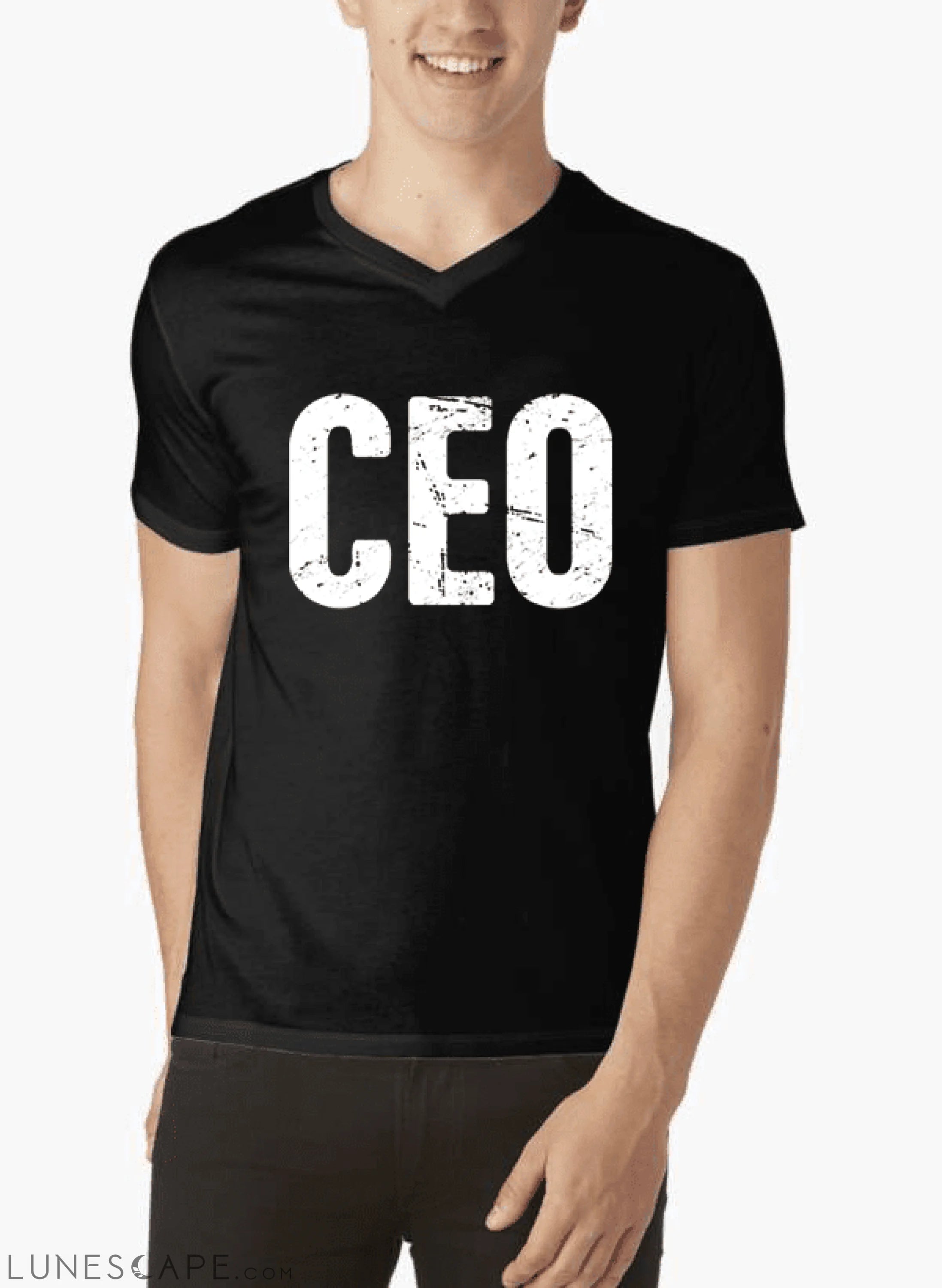 CEO V-Neck T-shirt LUNESCAPE