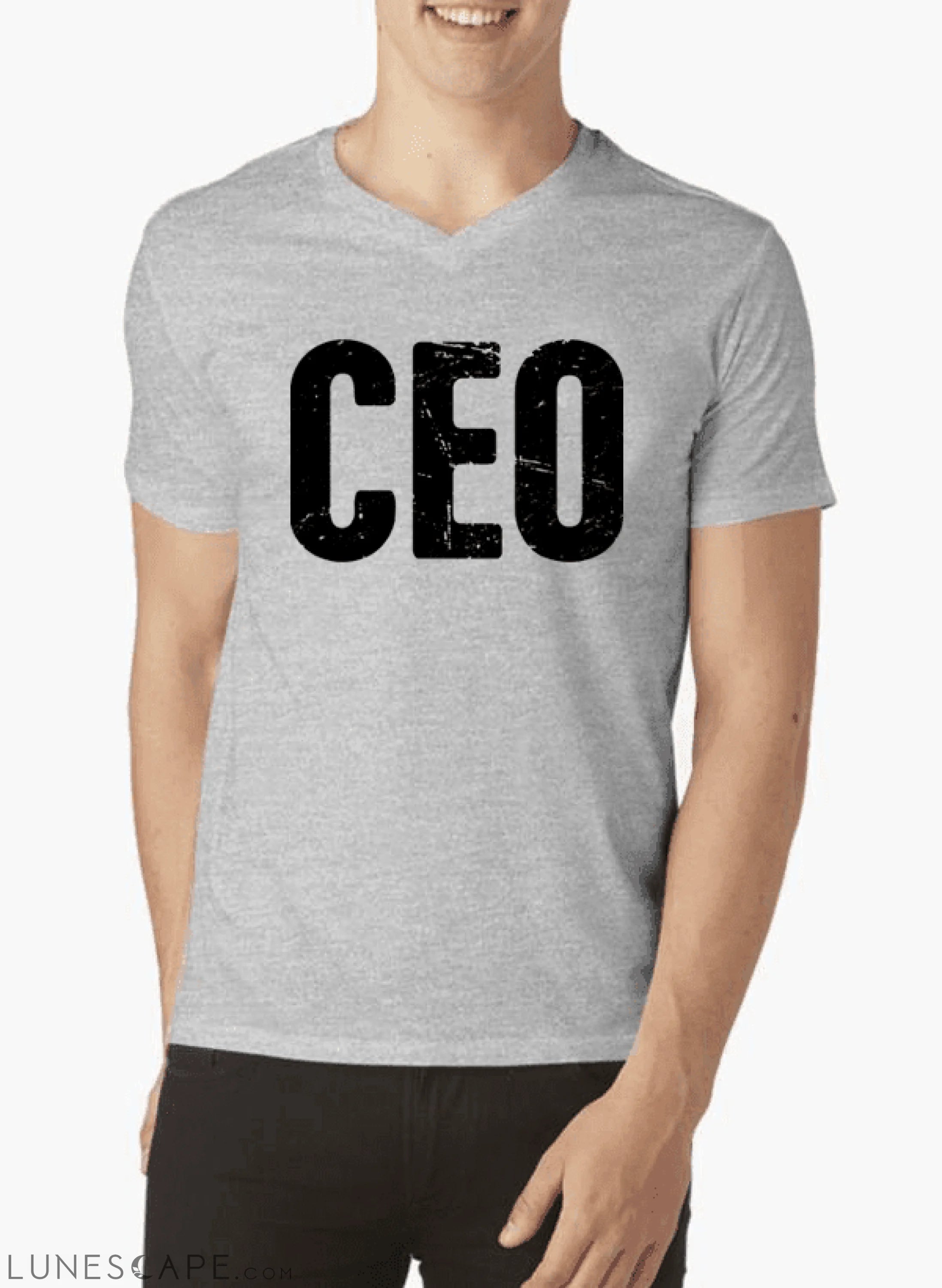 CEO V-Neck T-shirt LUNESCAPE