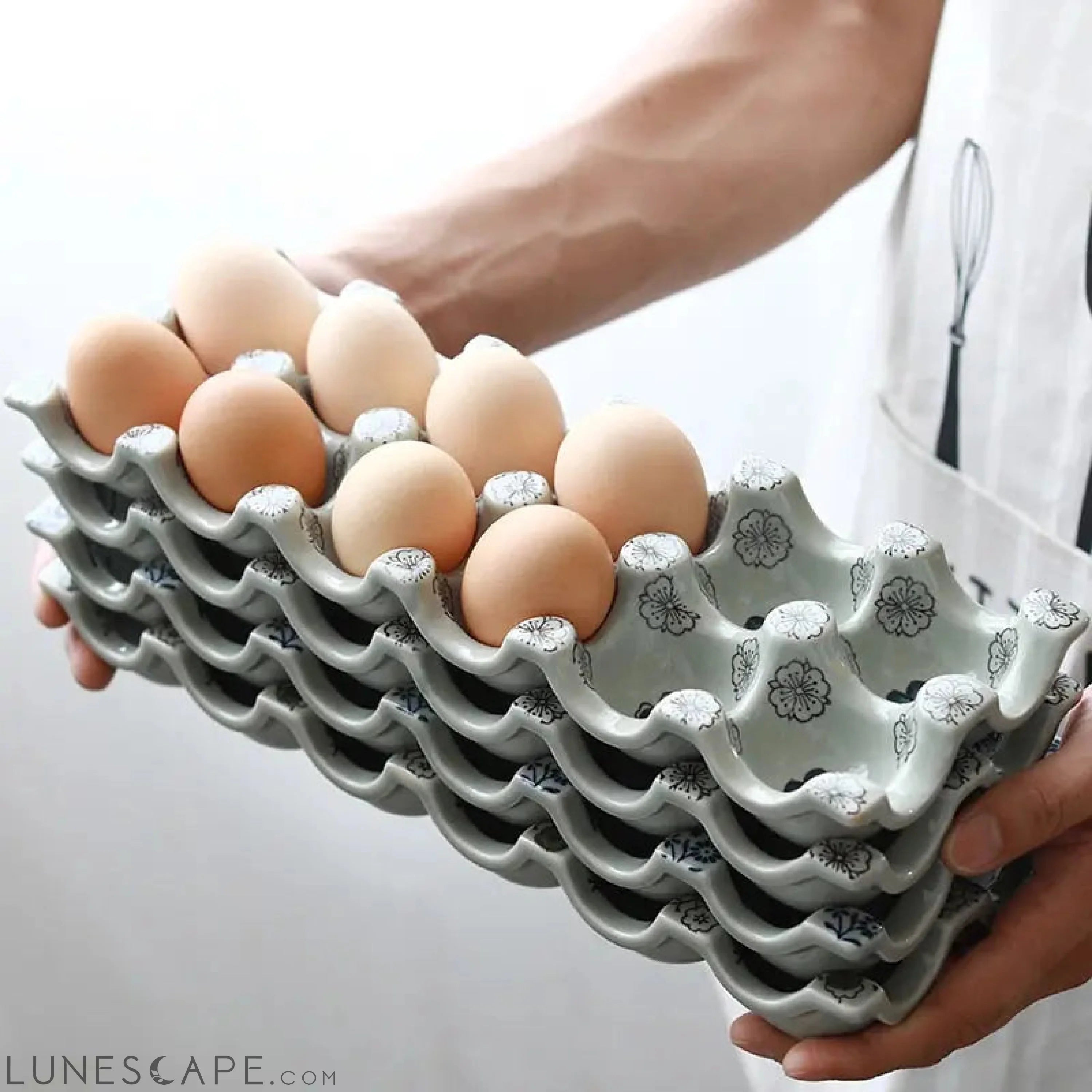 Ceramic Egg Tray LUNESCAPE