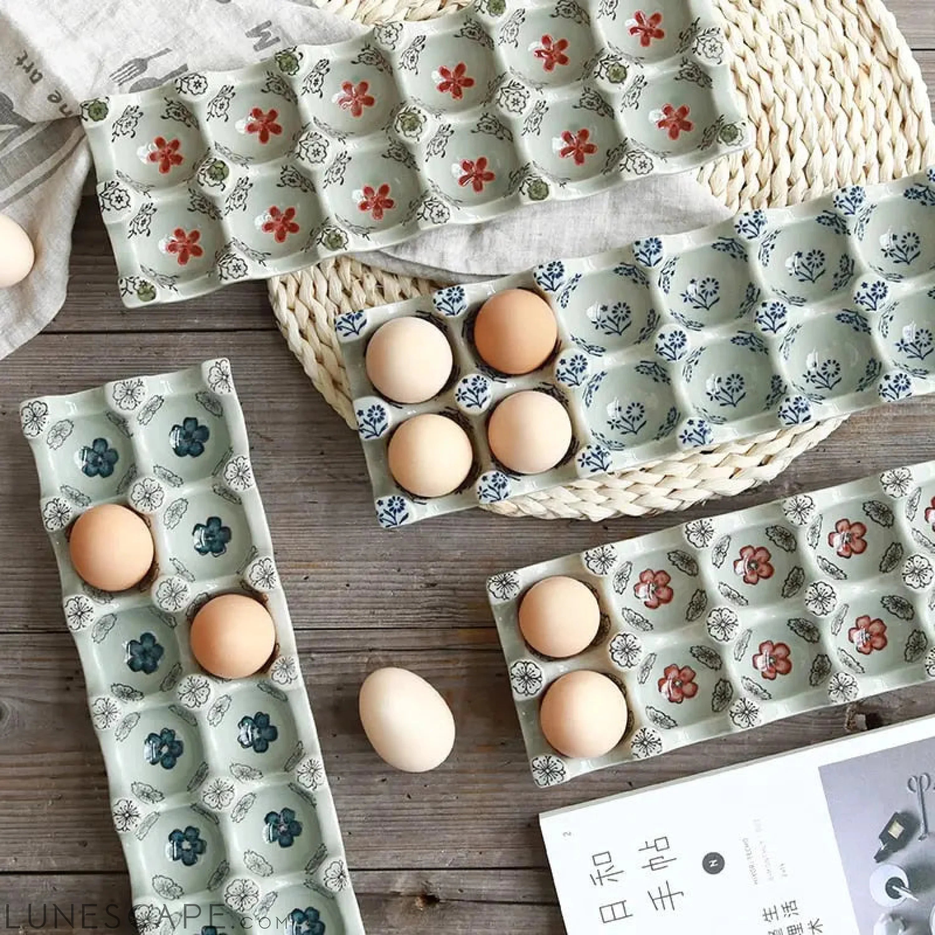 Ceramic Egg Tray LUNESCAPE