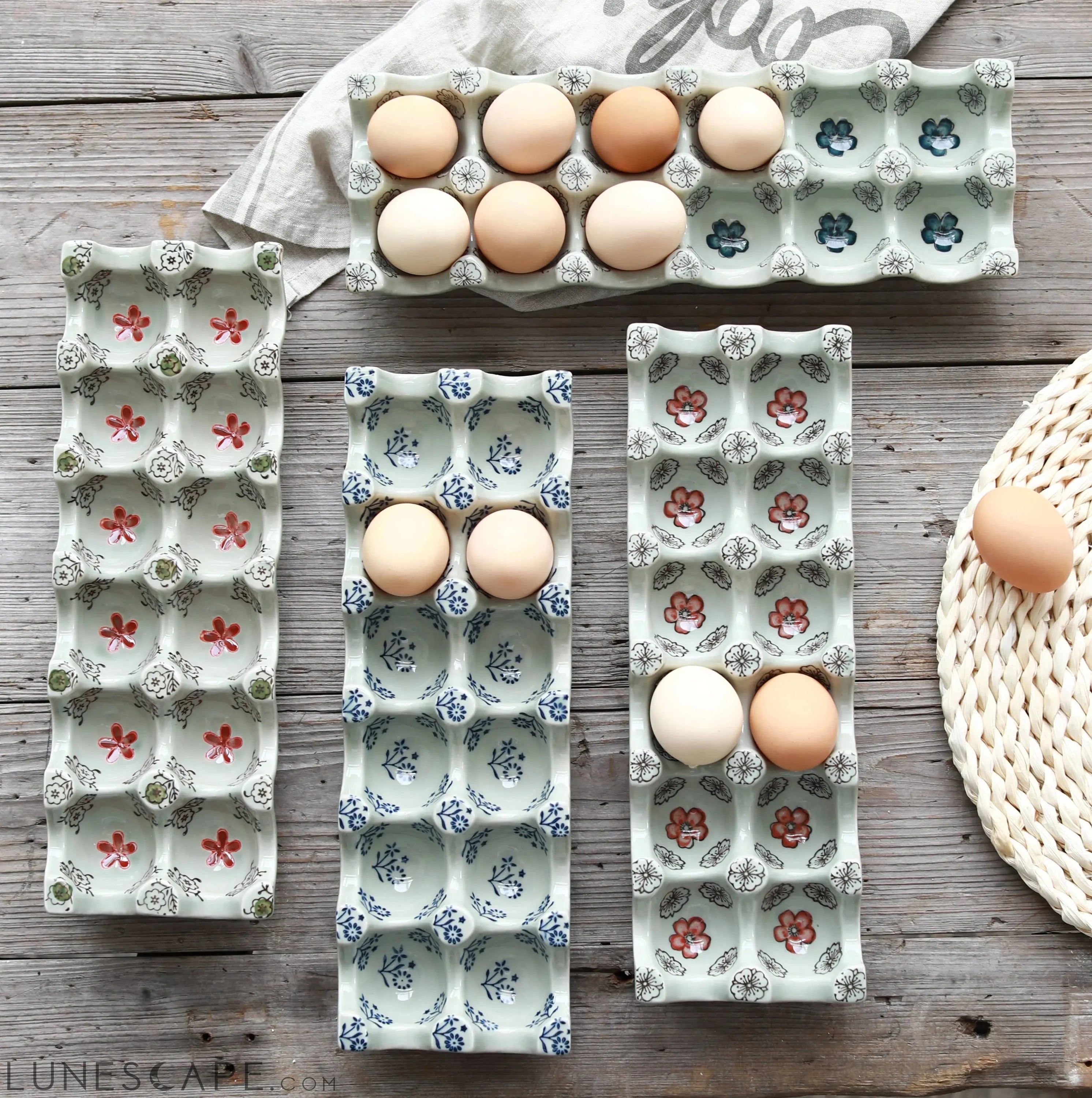 Ceramic Egg Tray LUNESCAPE