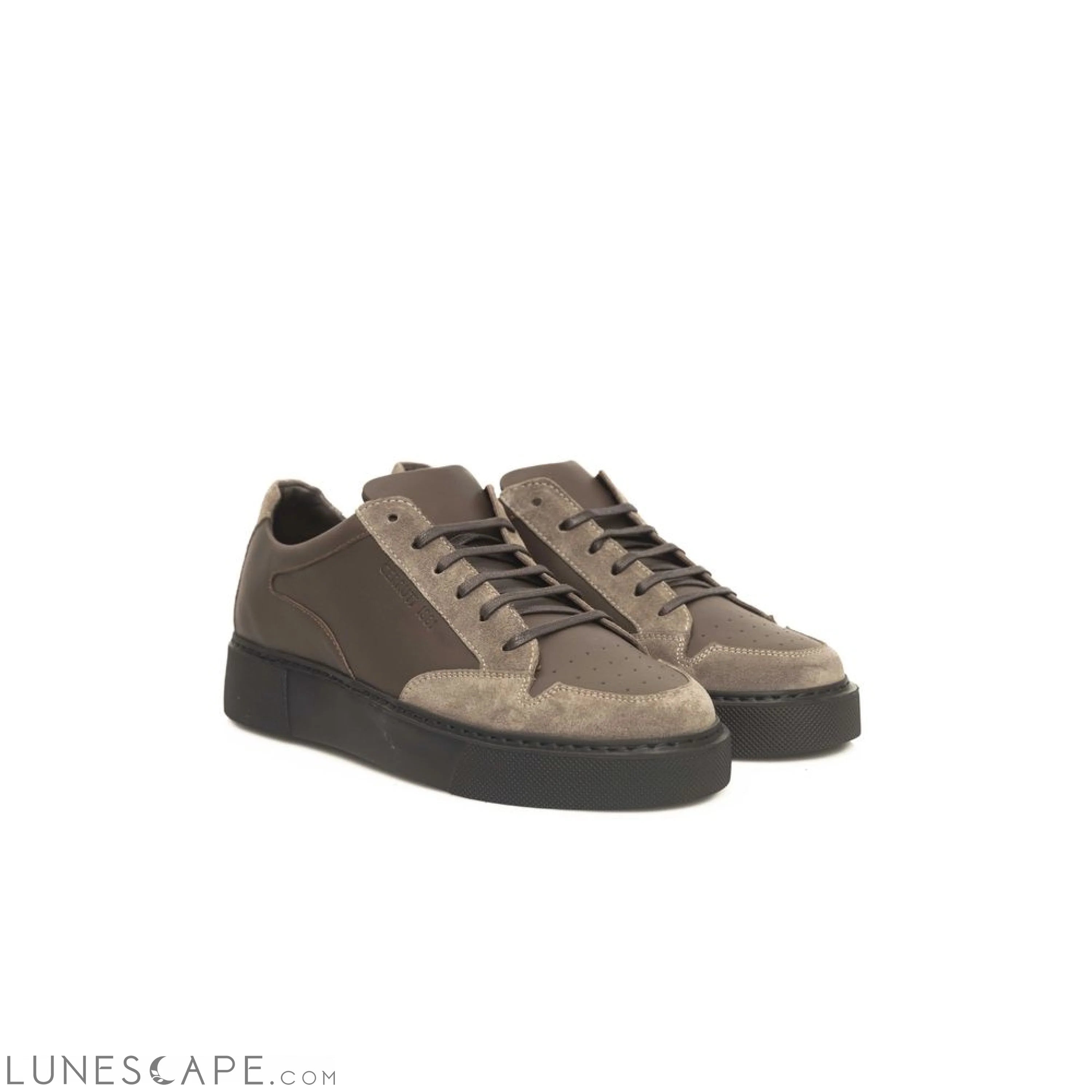 Cerruti 1881 Beige Leather Men Sneaker LUNESCAPE