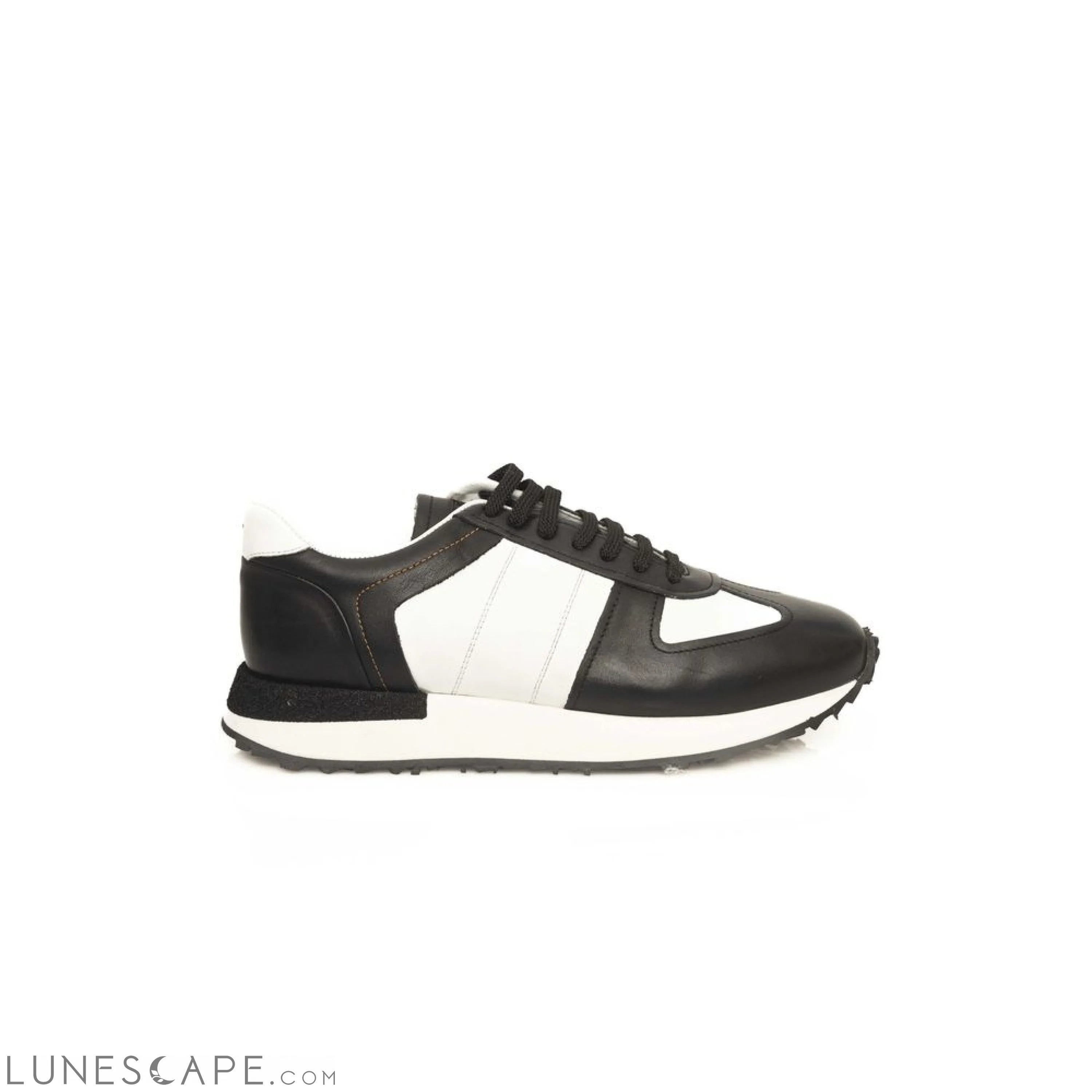 Cerruti 1881 Black Calf Leather Men Sneaker LUNESCAPE