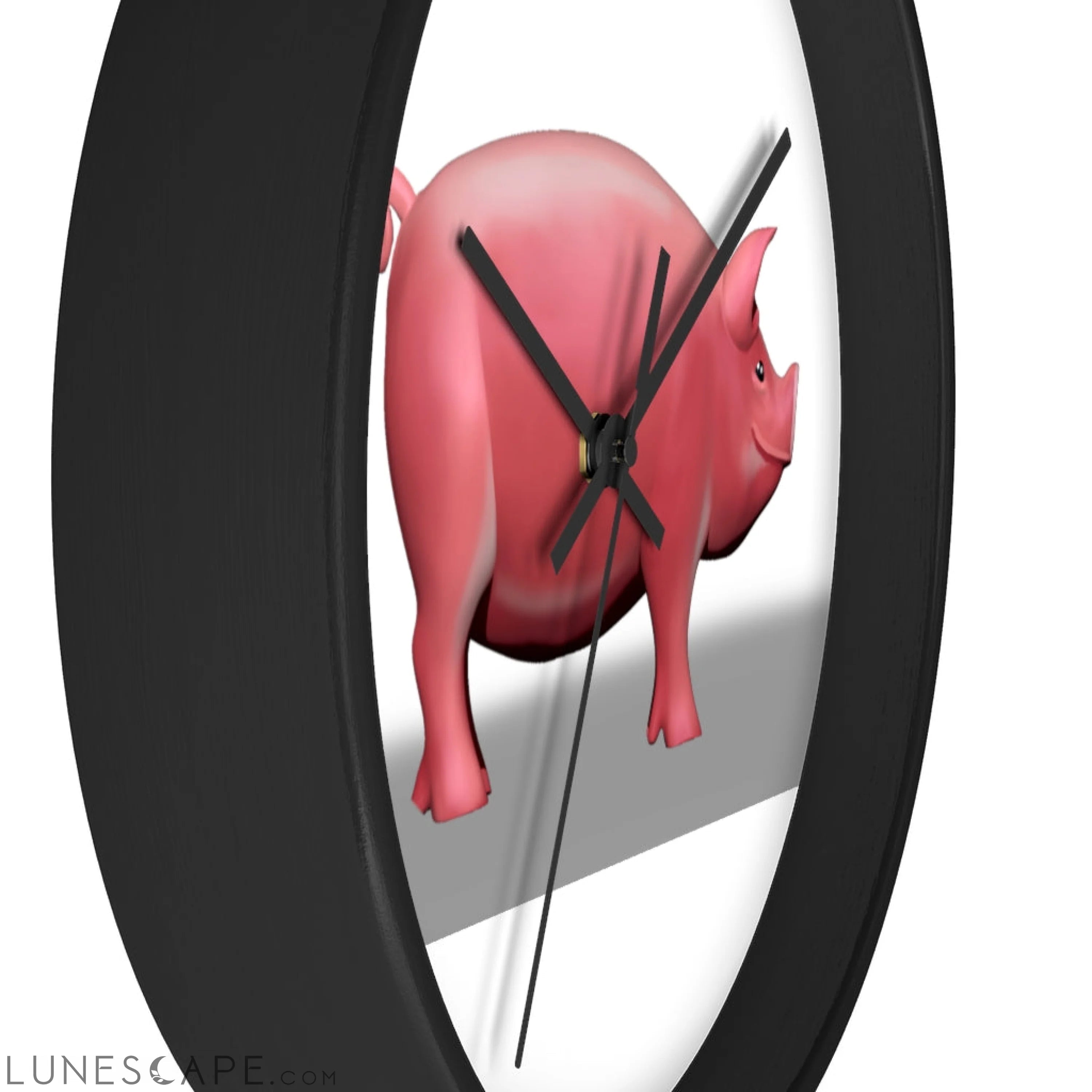 CG Pig Wall clock LUNESCAPE