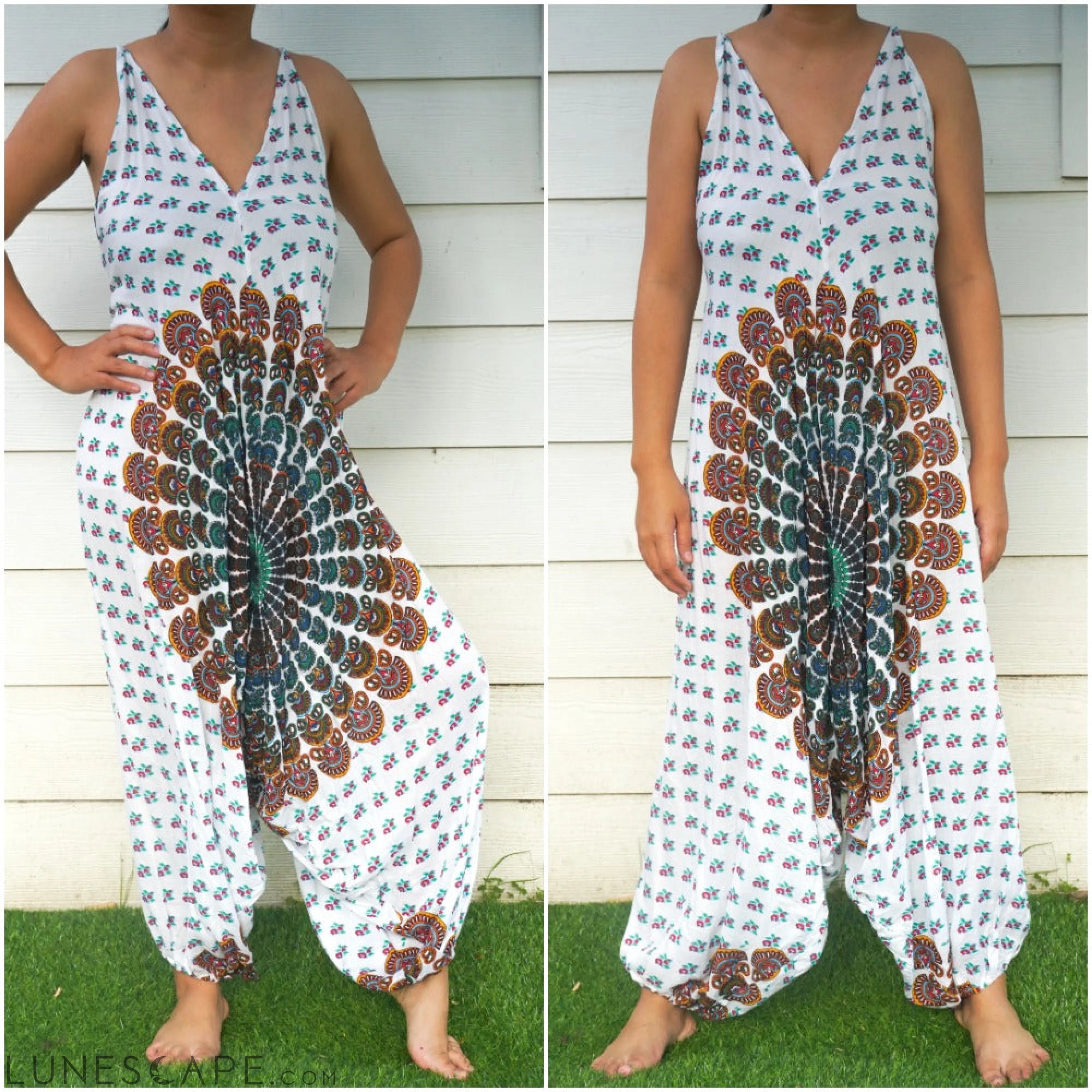 Chakra Hippie Jumpsuits, Boho Jumpsuit LUNESCAPE