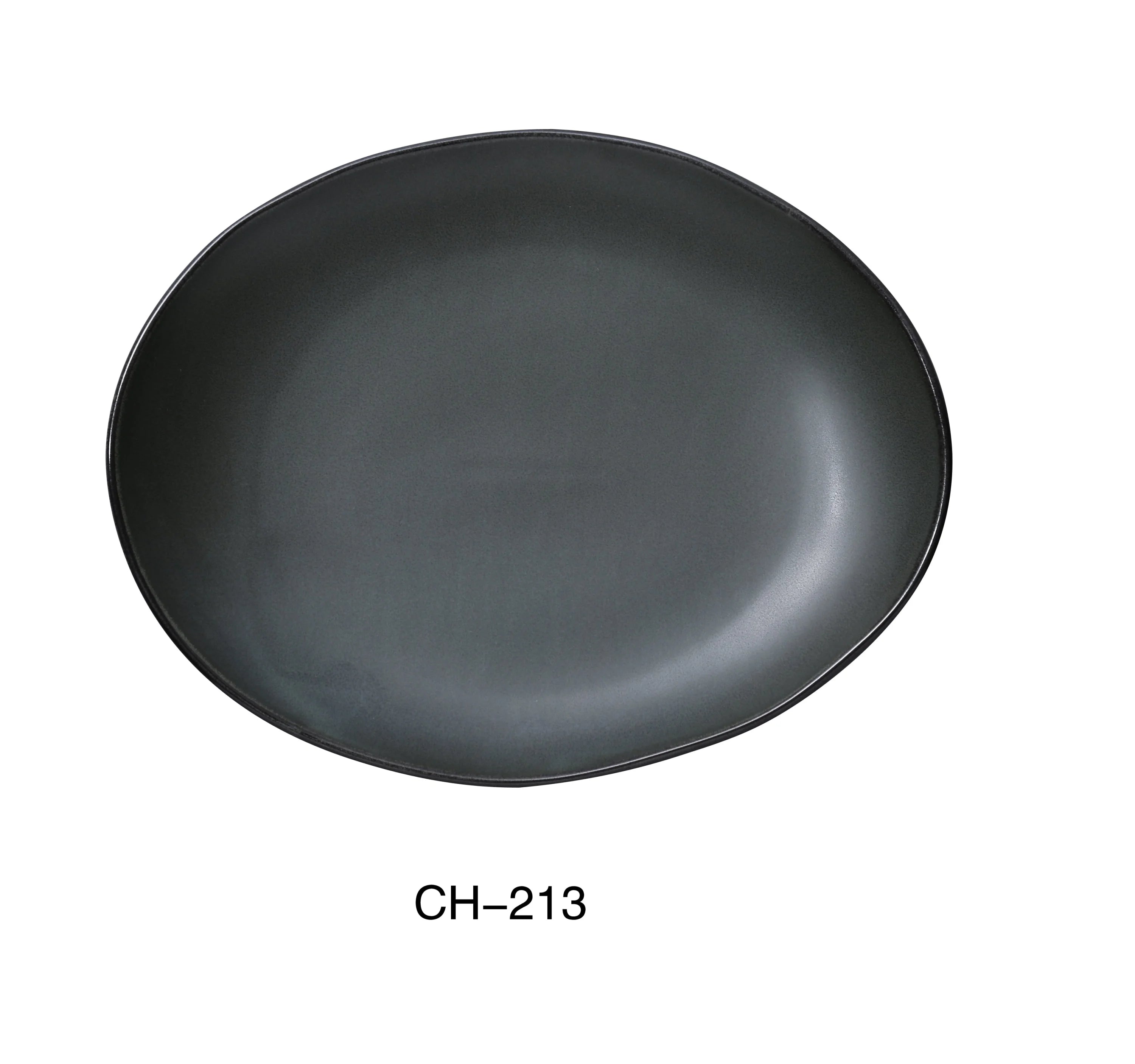 Champs 13" X 10 1/2" X 1 1/2" OVAL DINNER PLATE LUNESCAPE