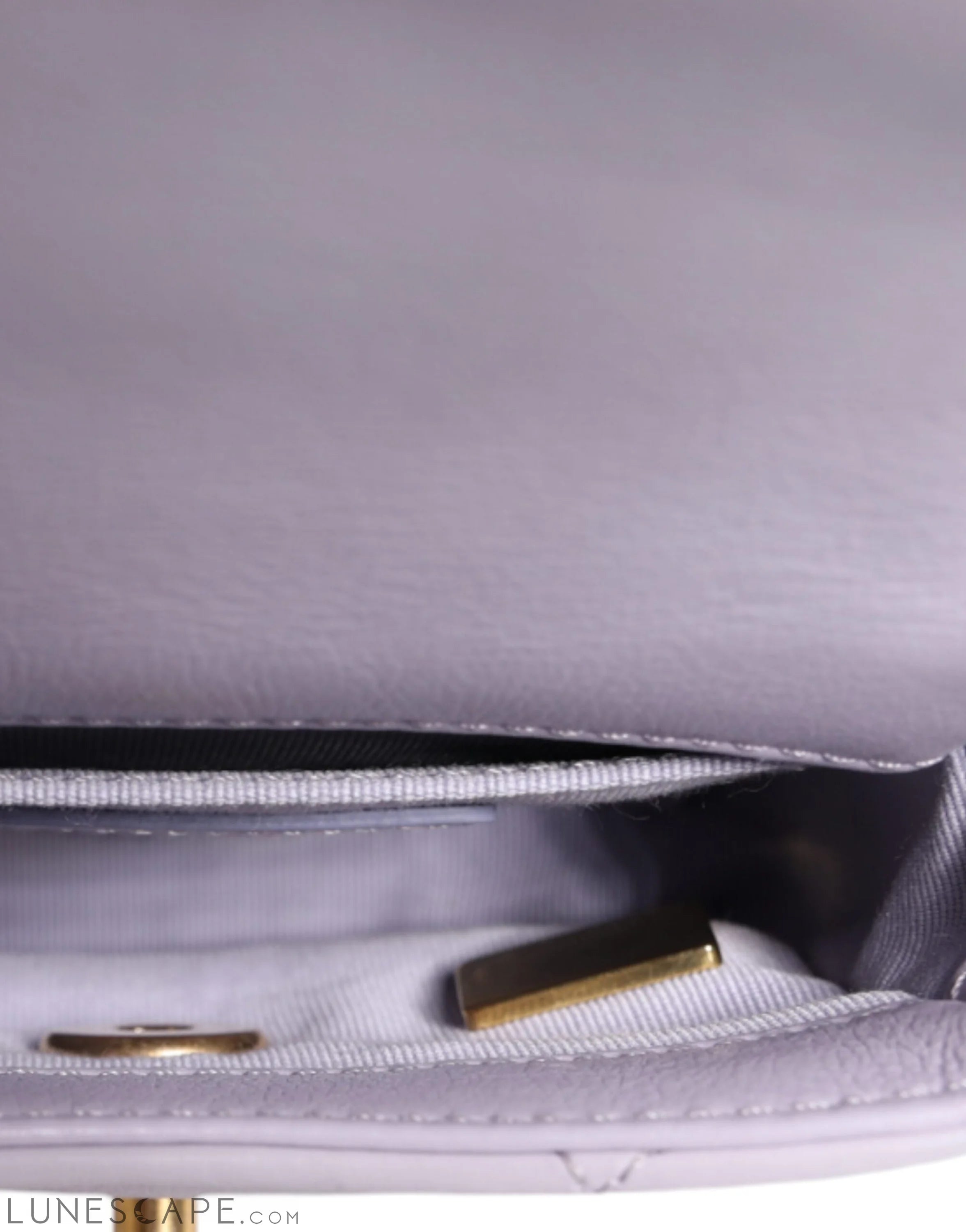 Chanel Blue Quilted Calfskin Framing Chain Flap Mini crossbody Bag LUNESCAPE