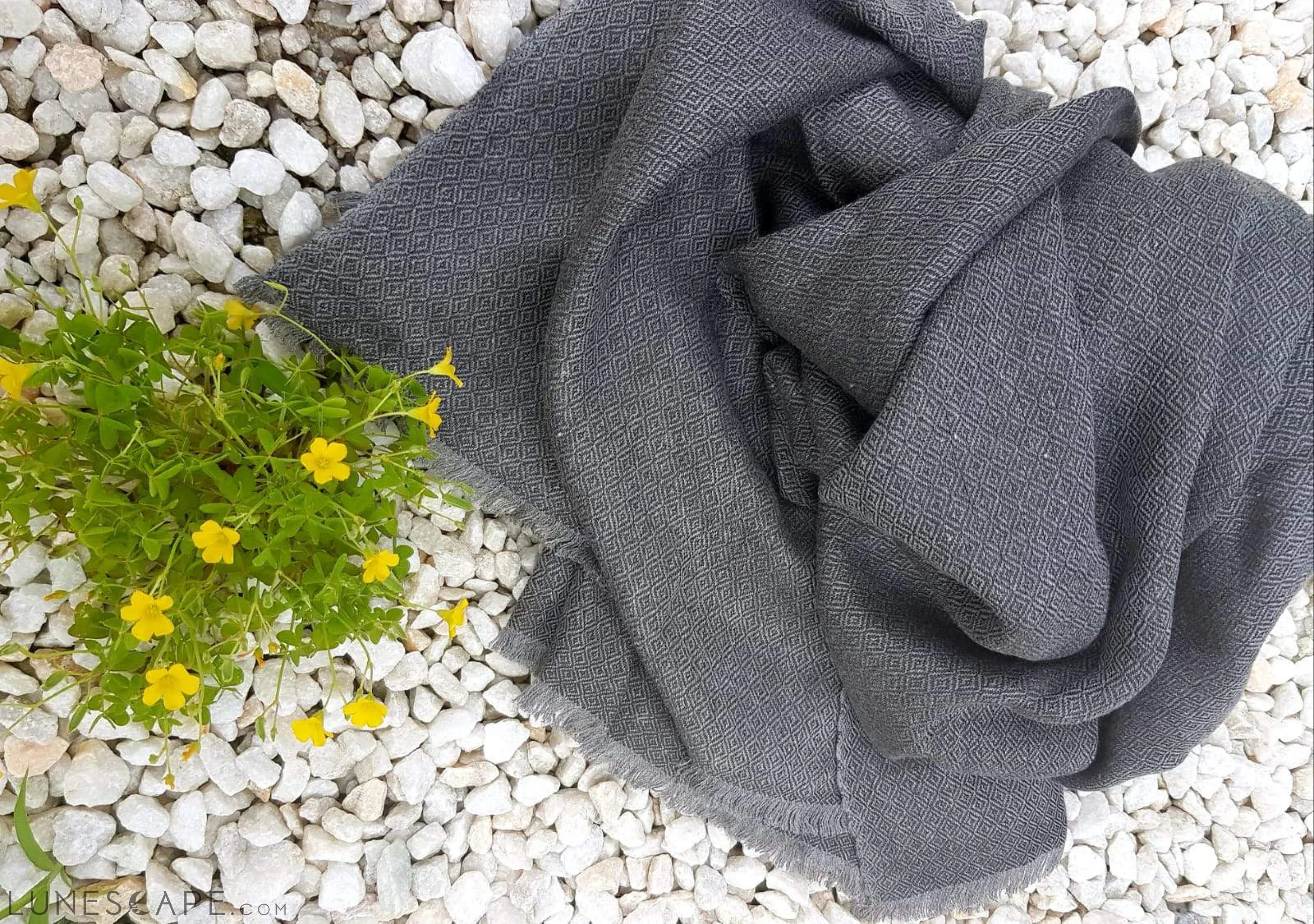 Charcoal Bamboo Scarf LUNESCAPE