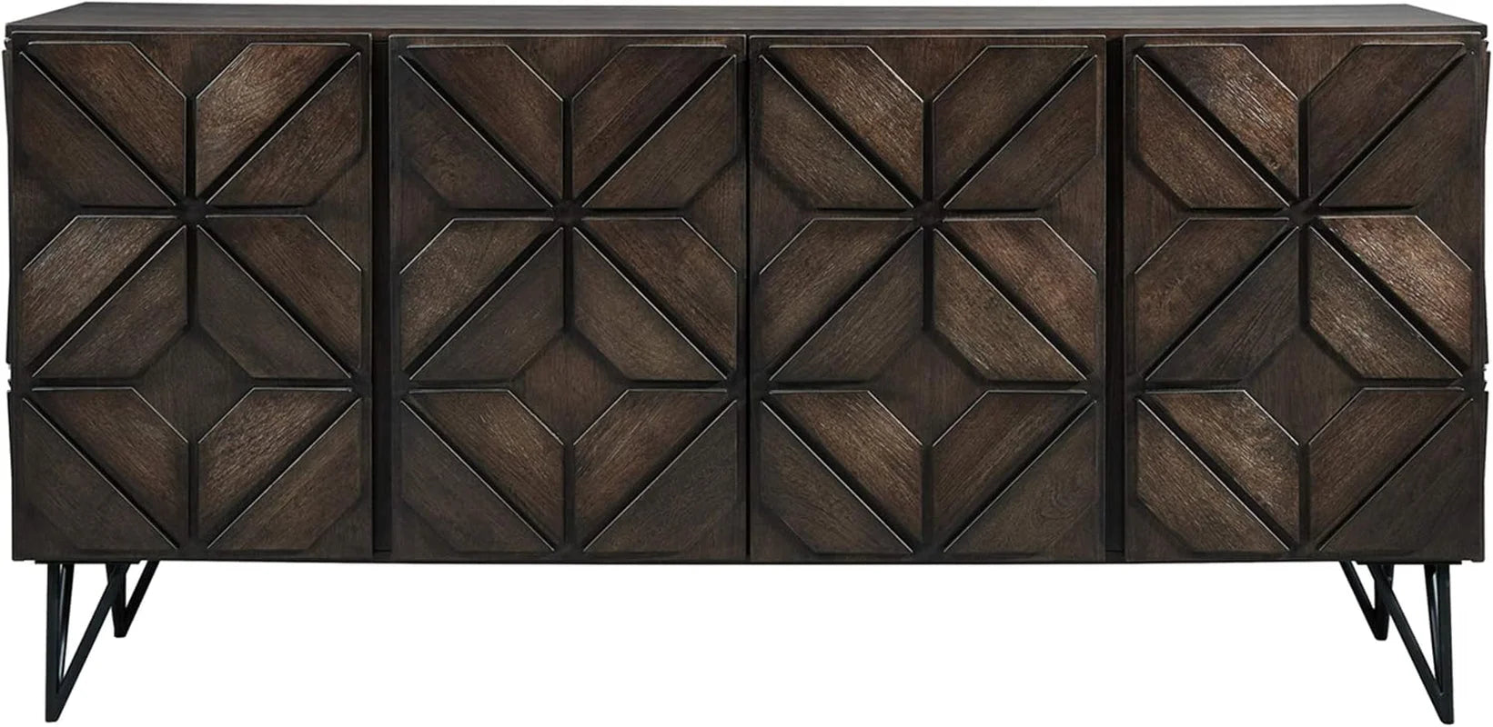 Chasinfield Urban Geometric Design TV Stand Fits Tvs up to 70", 4 LUNESCAPE