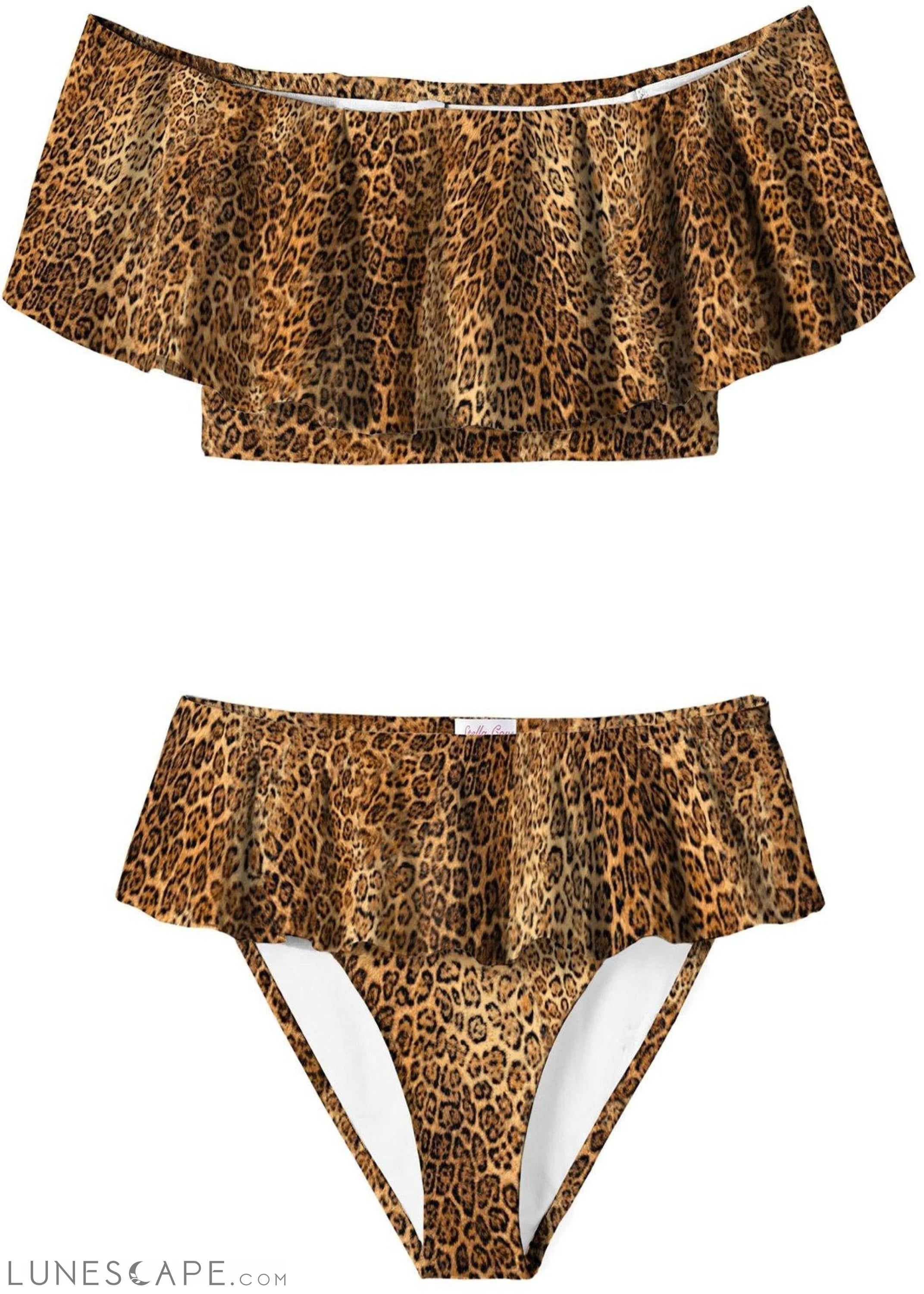 Cheetah Draped Bikini LUNESCAPE