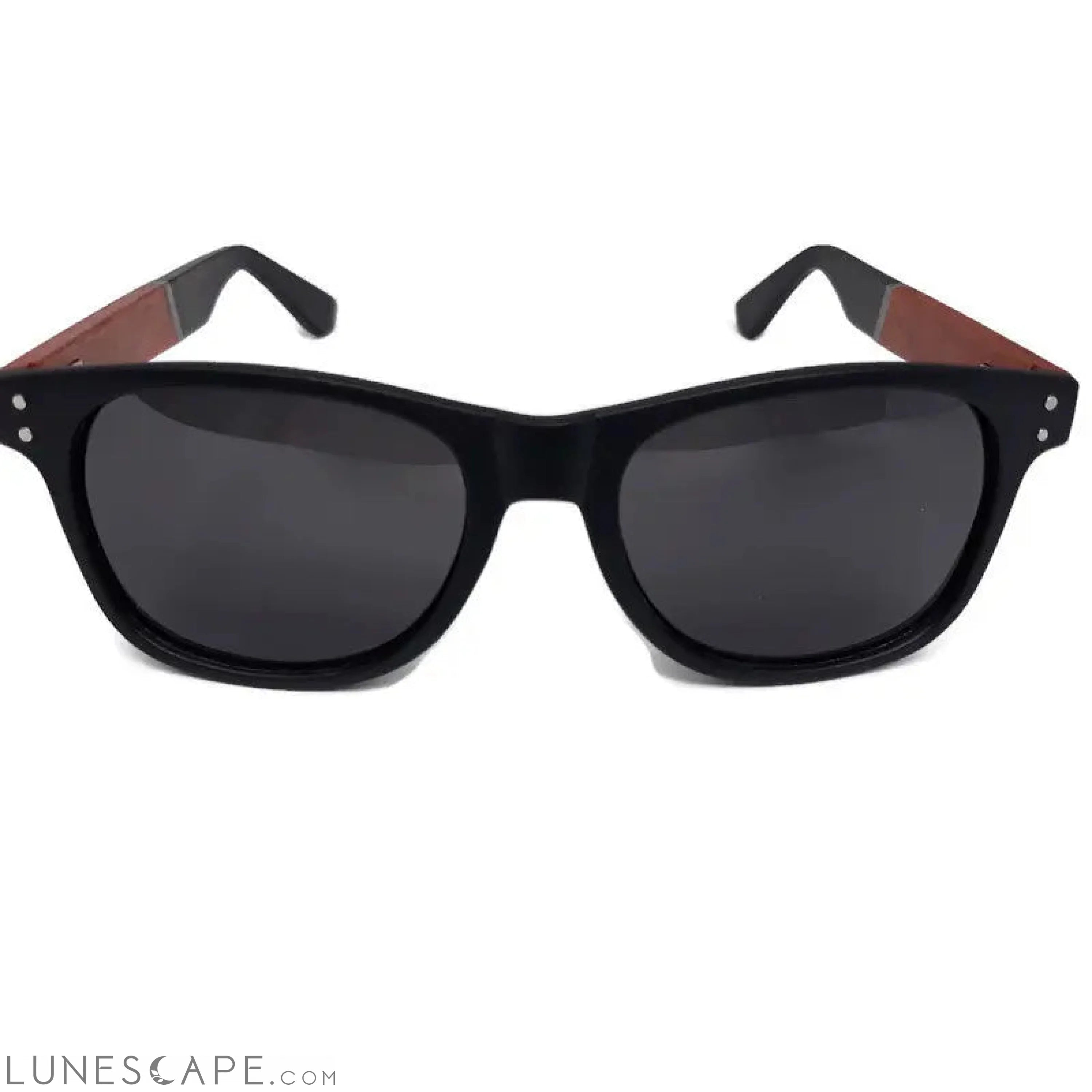 Cherry Wood & Acetate Sunglasses - Handcrafted LUNESCAPE