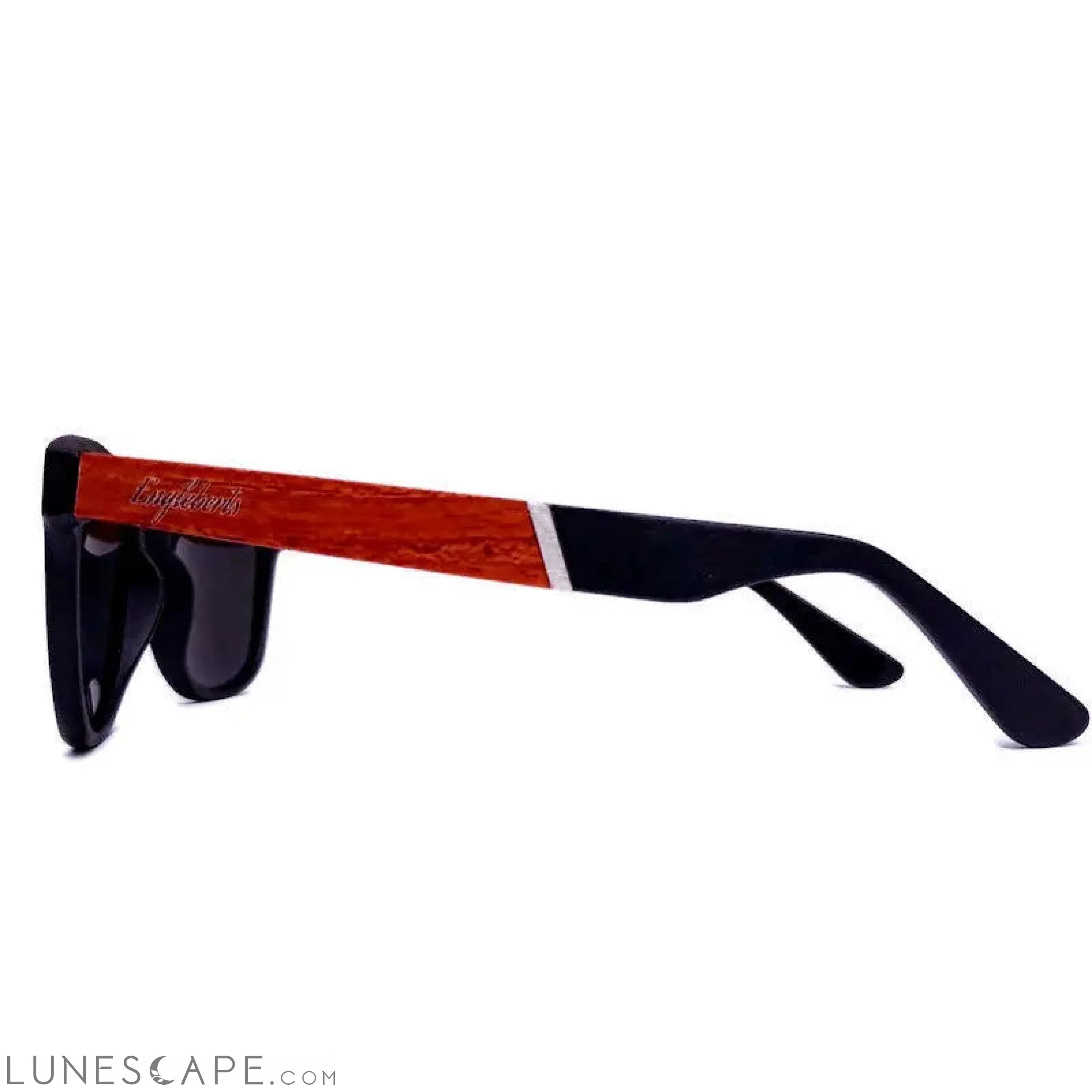 Cherry Wood & Acetate Sunglasses - Handcrafted LUNESCAPE