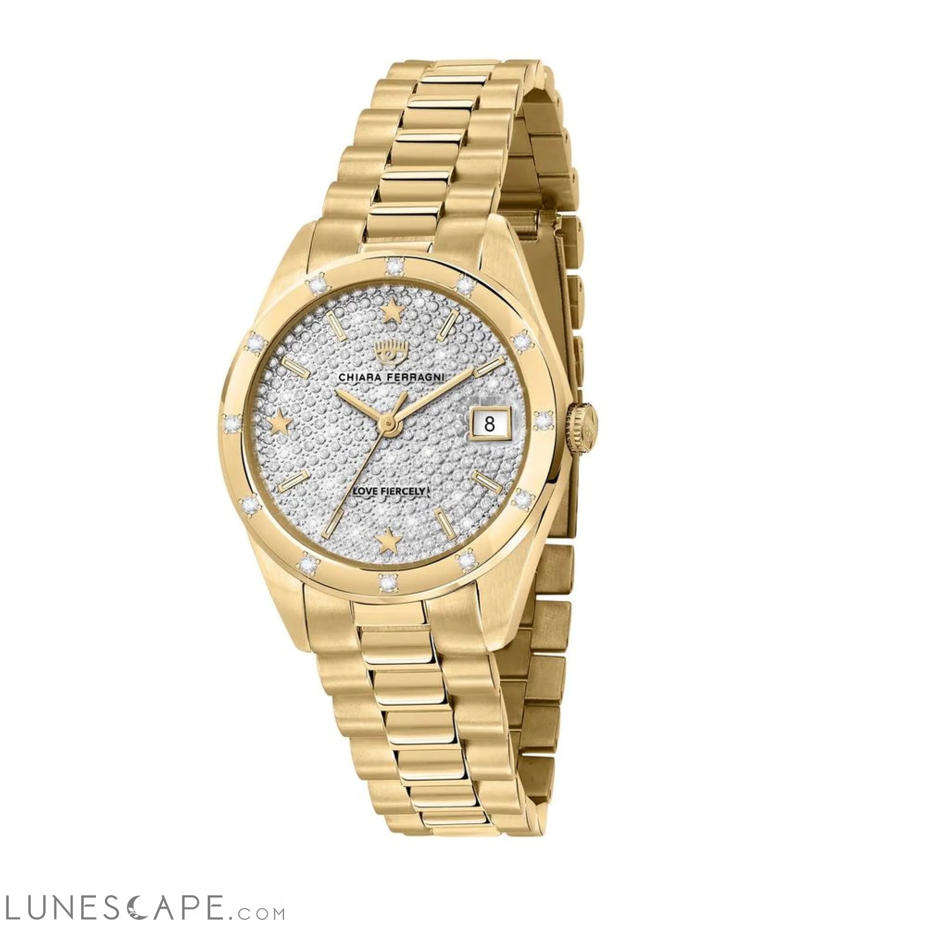 Chiara Ferragni Gold Stainless Steel Watch LUNESCAPE