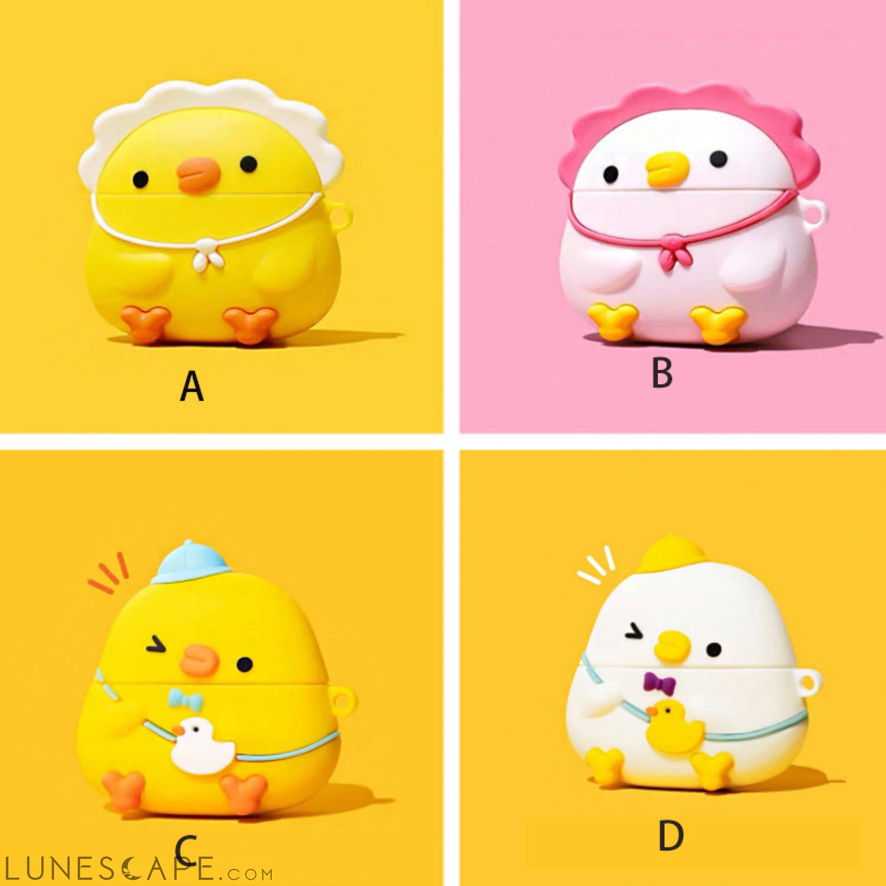 Chick Silicone AirPods Case Cover LUNESCAPE