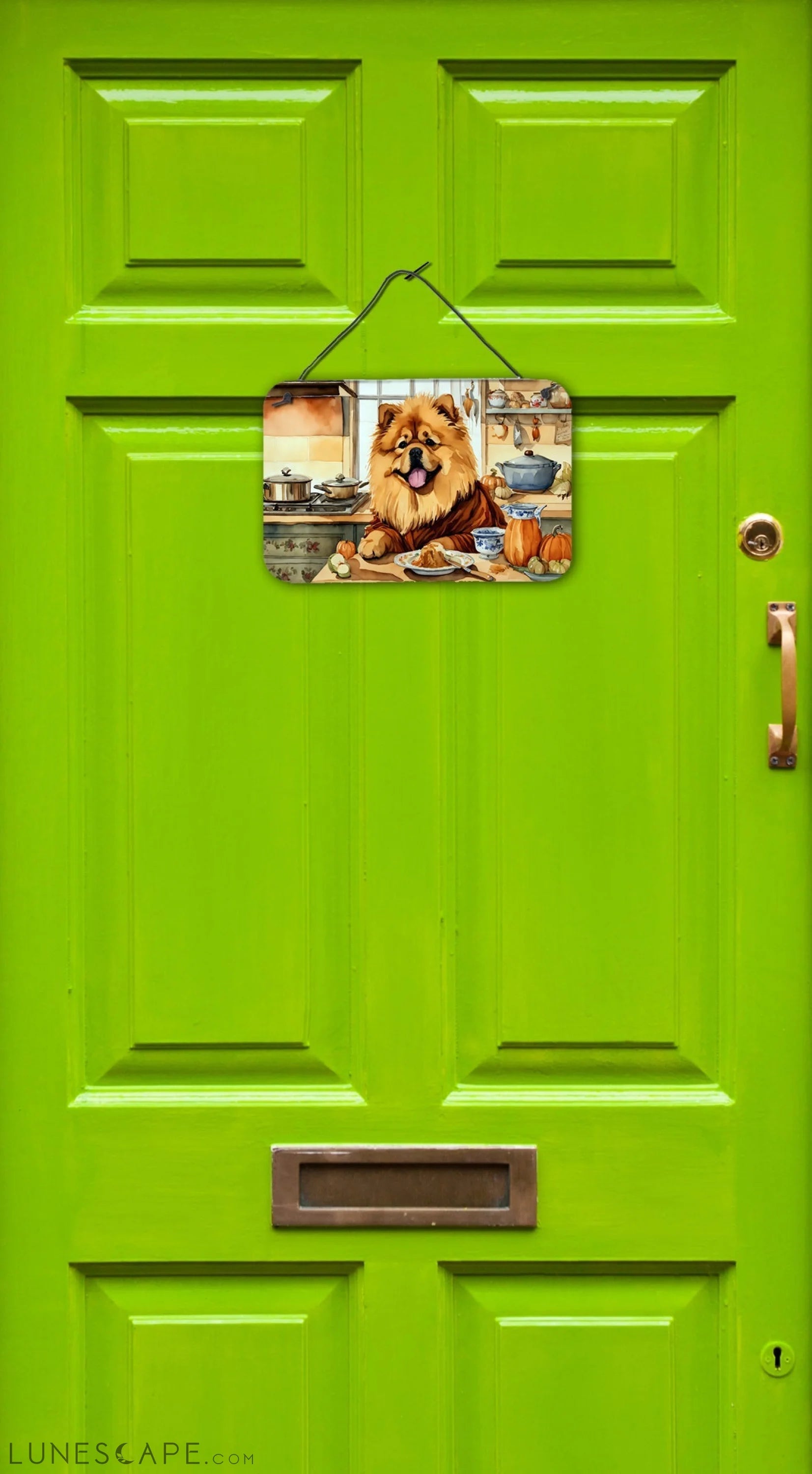 Chow Chow Thanksgiving Fall Kitchen Pumpkins Wall or Door Hanging Prints LUNESCAPE