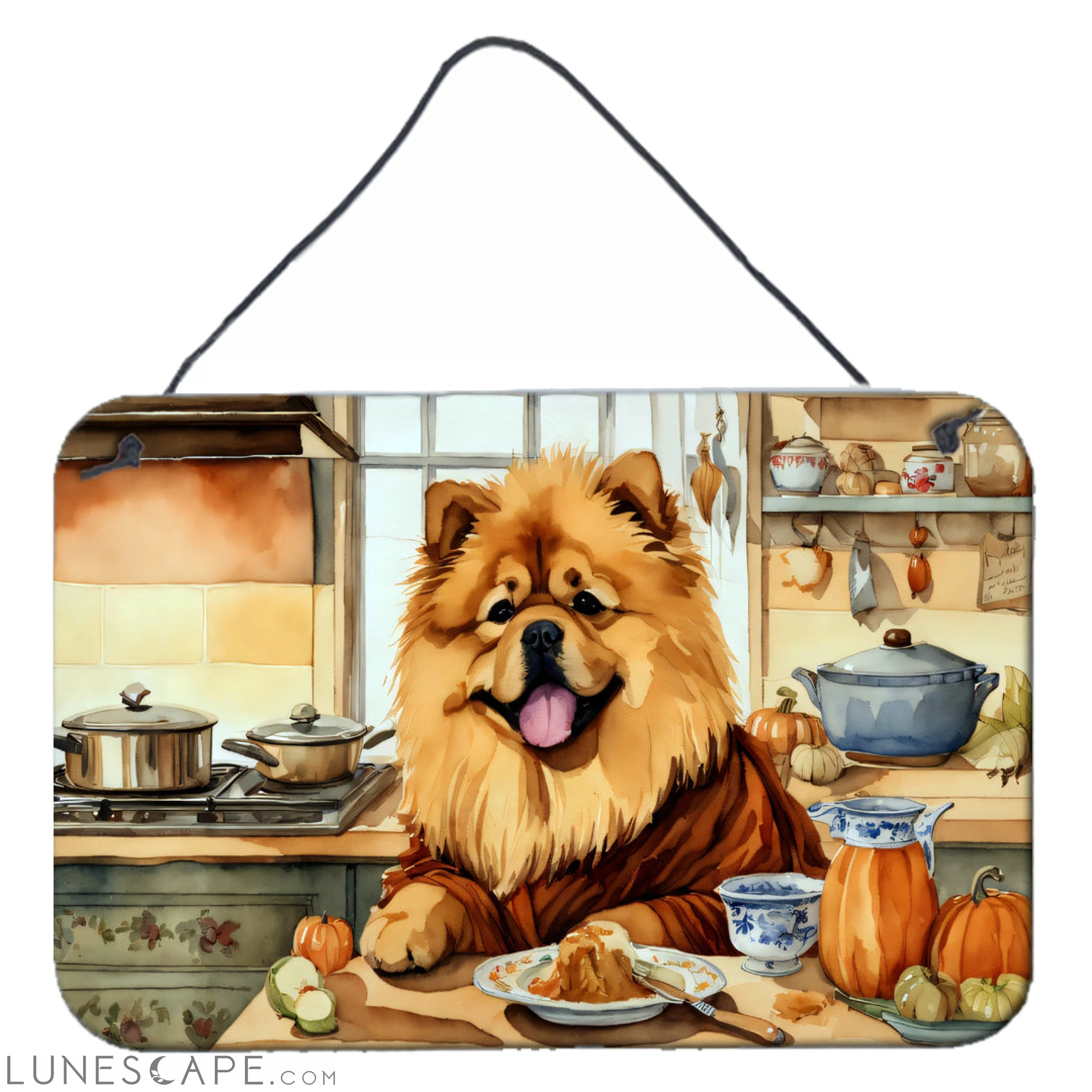 Chow Chow Thanksgiving Fall Kitchen Pumpkins Wall or Door Hanging Prints LUNESCAPE