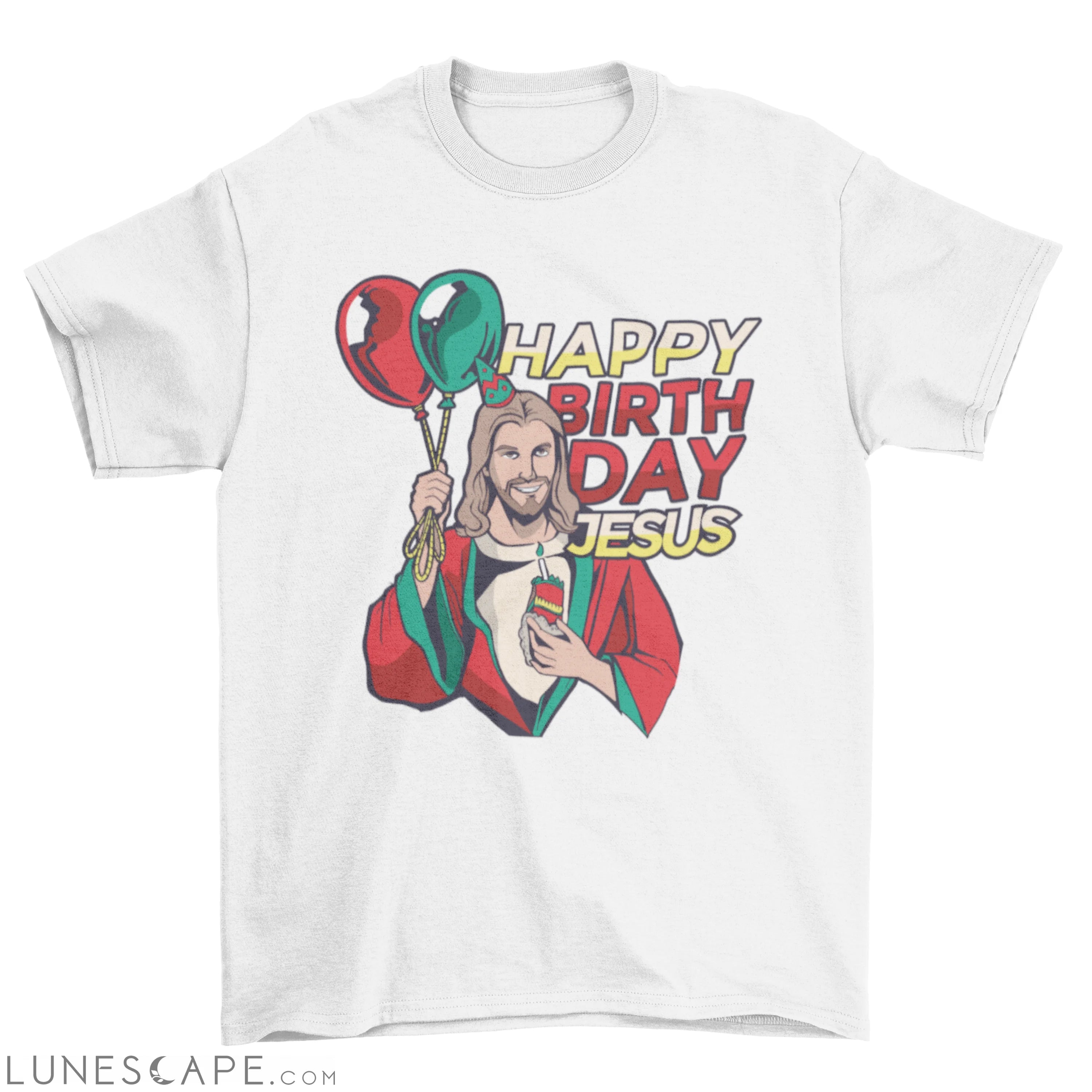 Christmas and Birthday of Jesus Christ wearing red and green clothing LUNESCAPE