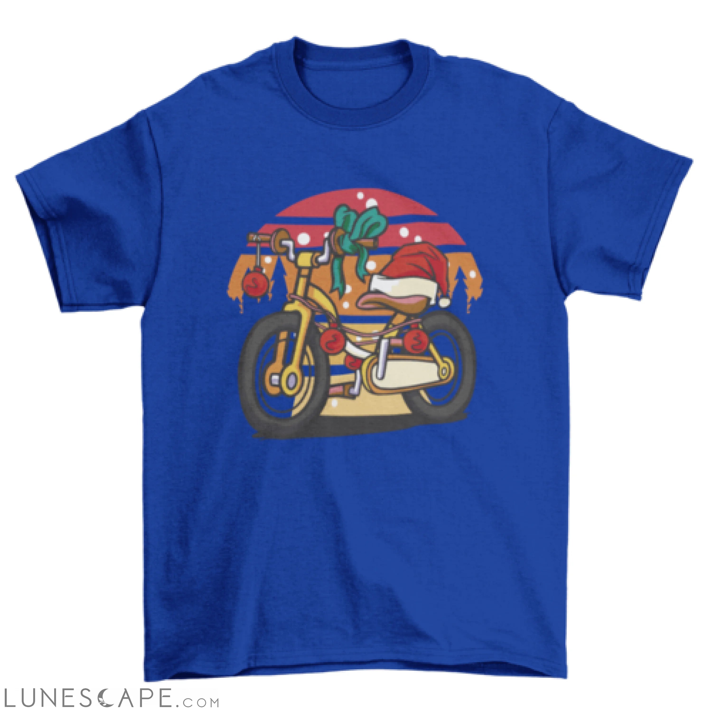 Christmas bike t-shirt LUNESCAPE