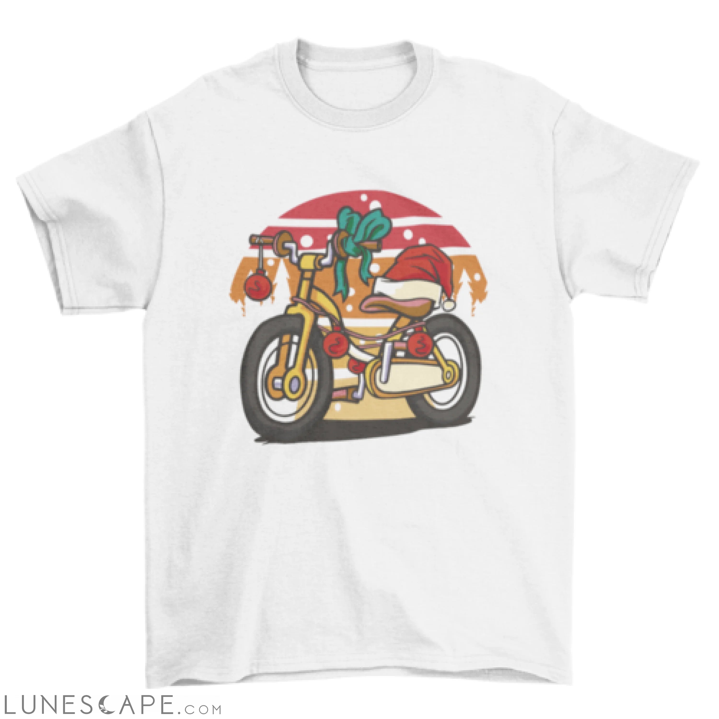 Christmas bike t-shirt LUNESCAPE