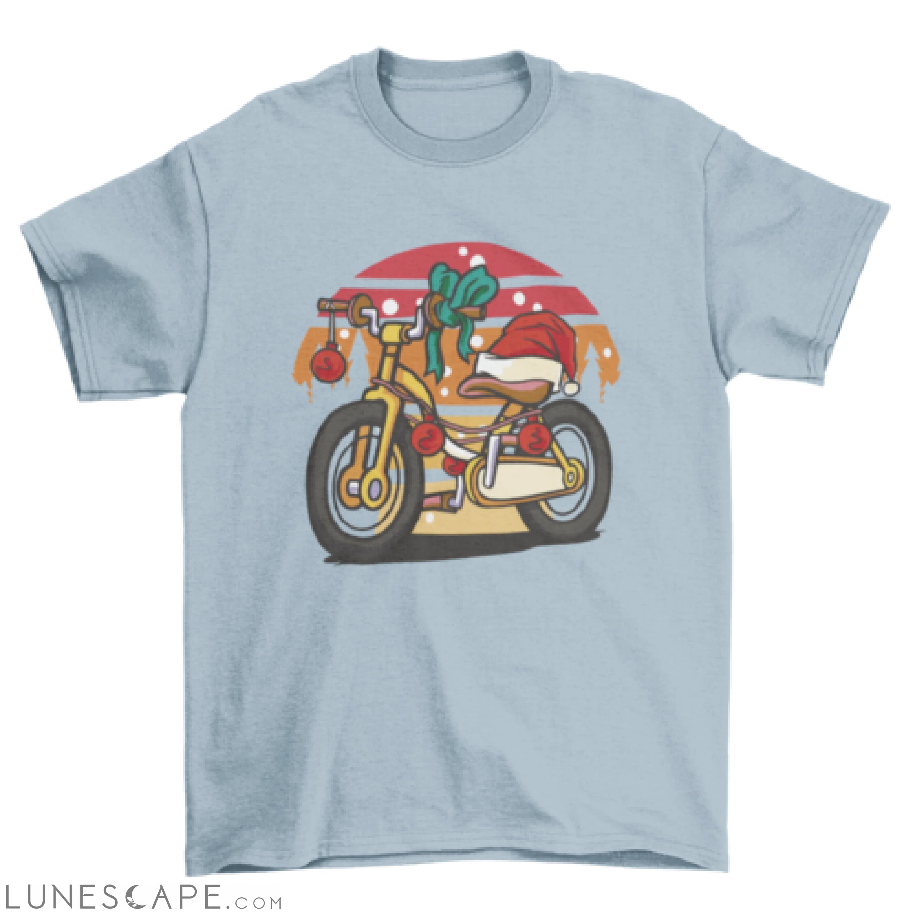 Christmas bike t-shirt LUNESCAPE