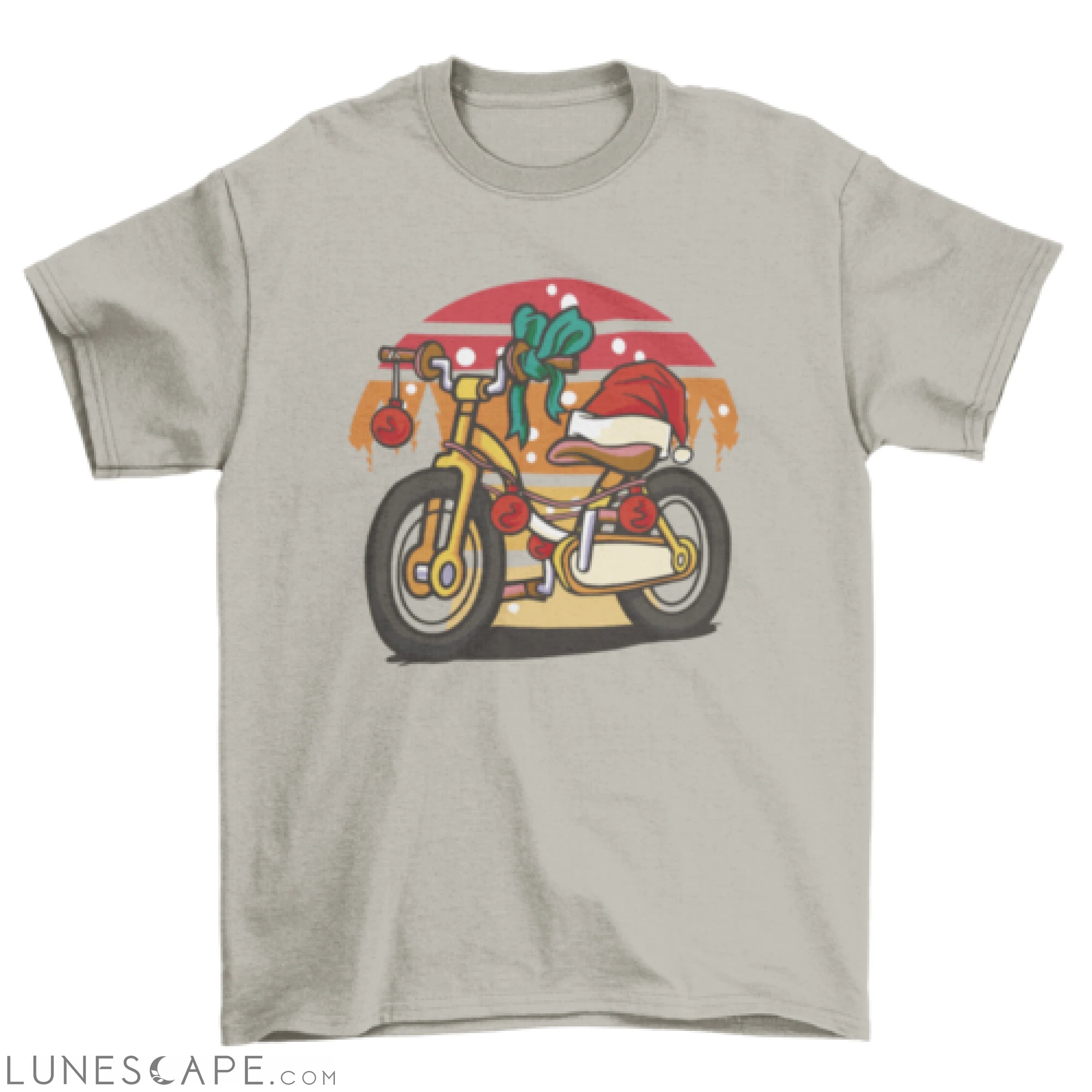 Christmas bike t-shirt LUNESCAPE