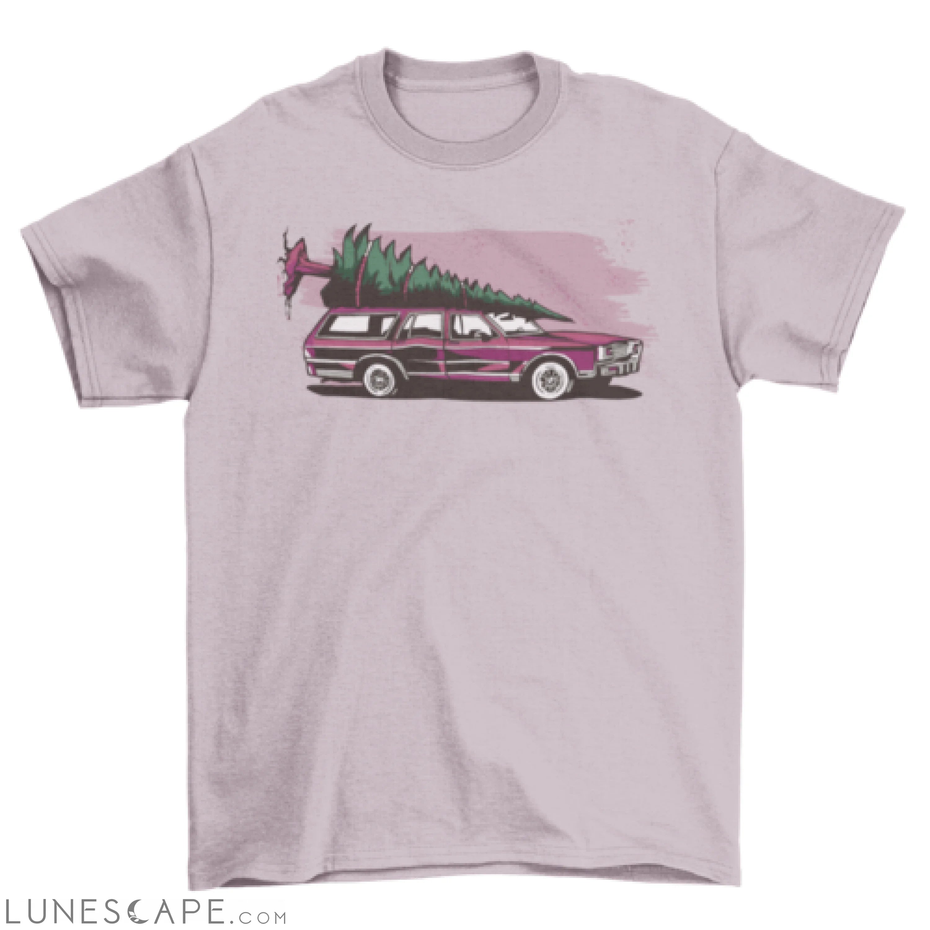 Christmas Car Tree T-shirt LUNESCAPE