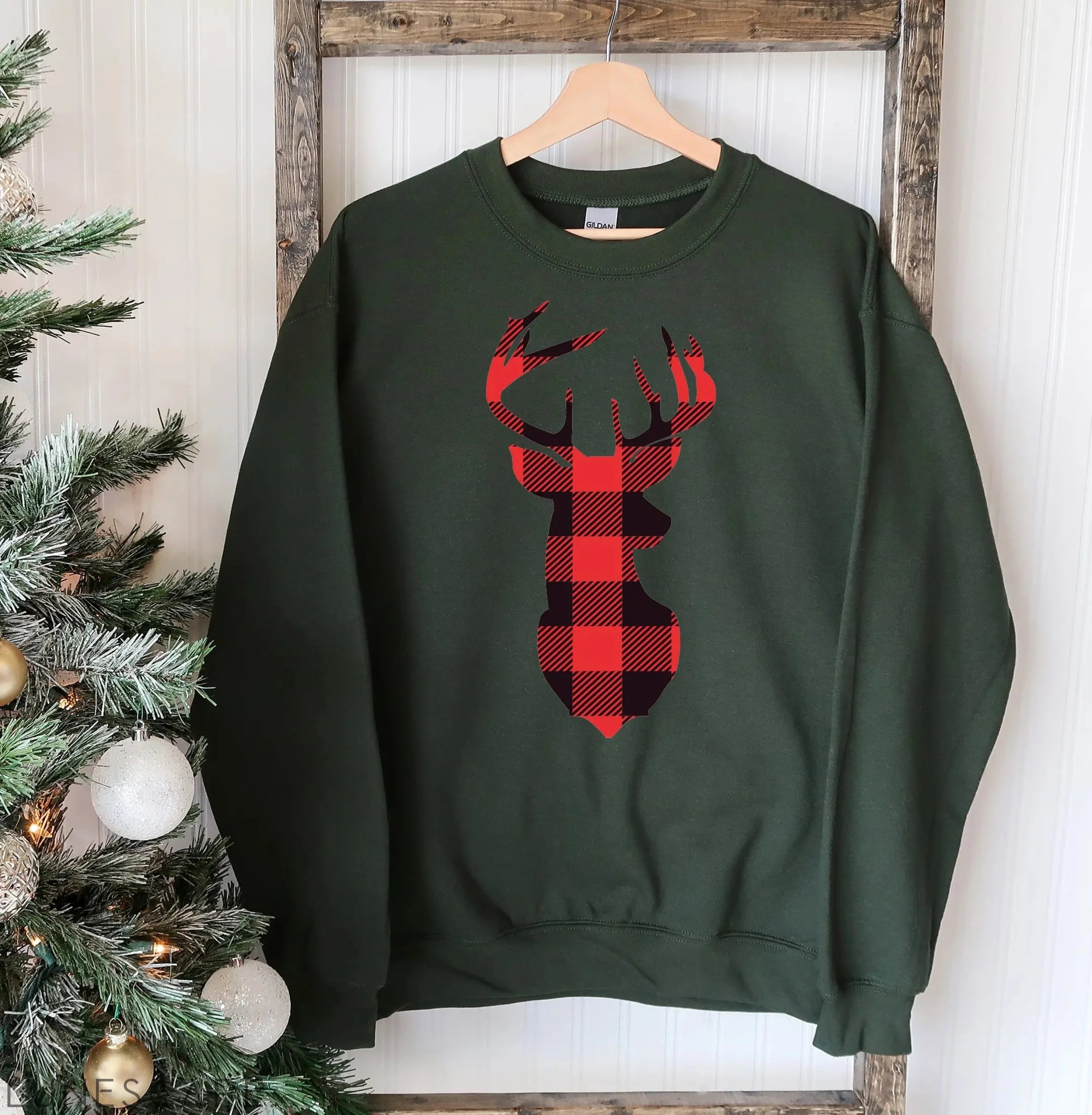 Christmas Deer Sweatshirt LUNESCAPE