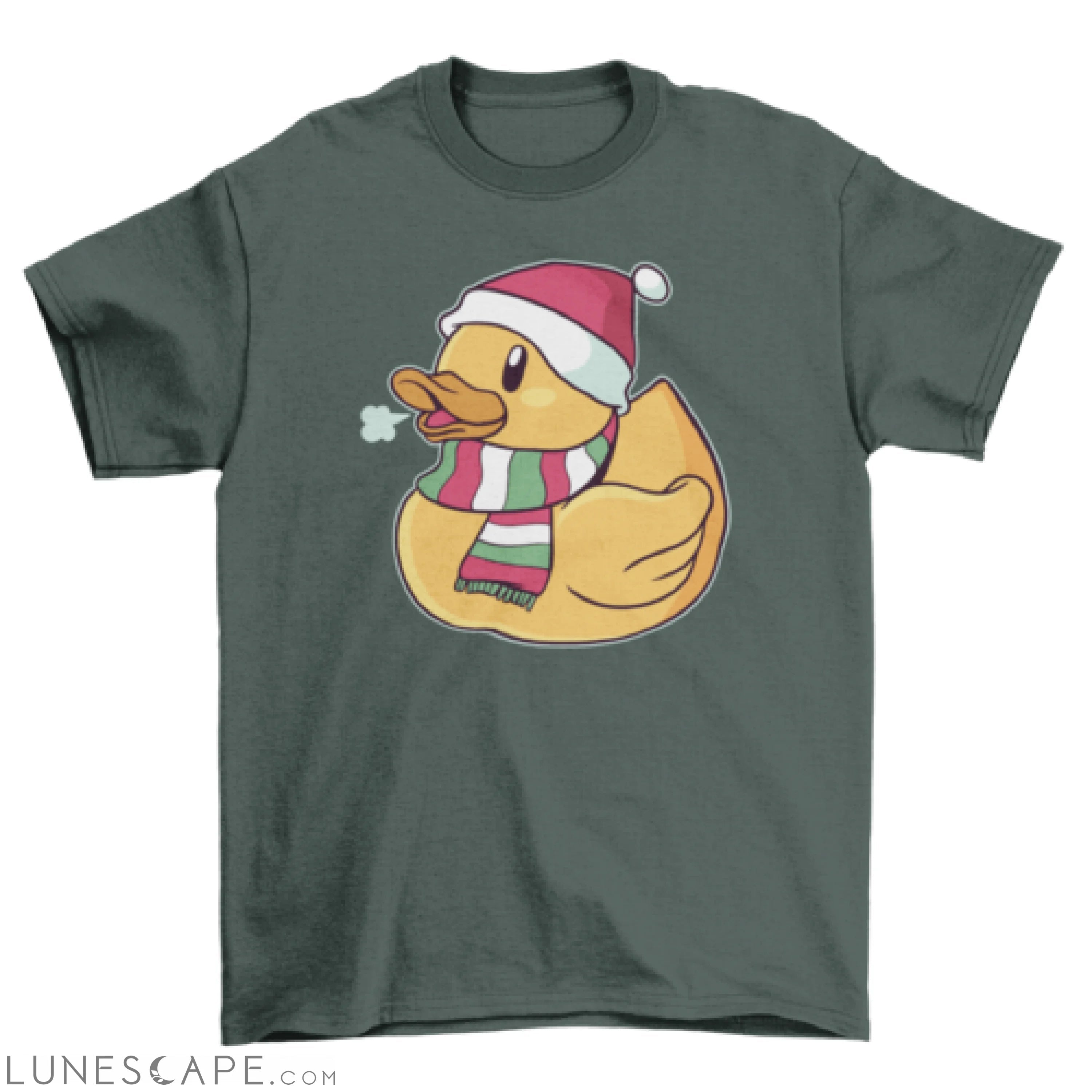 Christmas duck t-shirt LUNESCAPE
