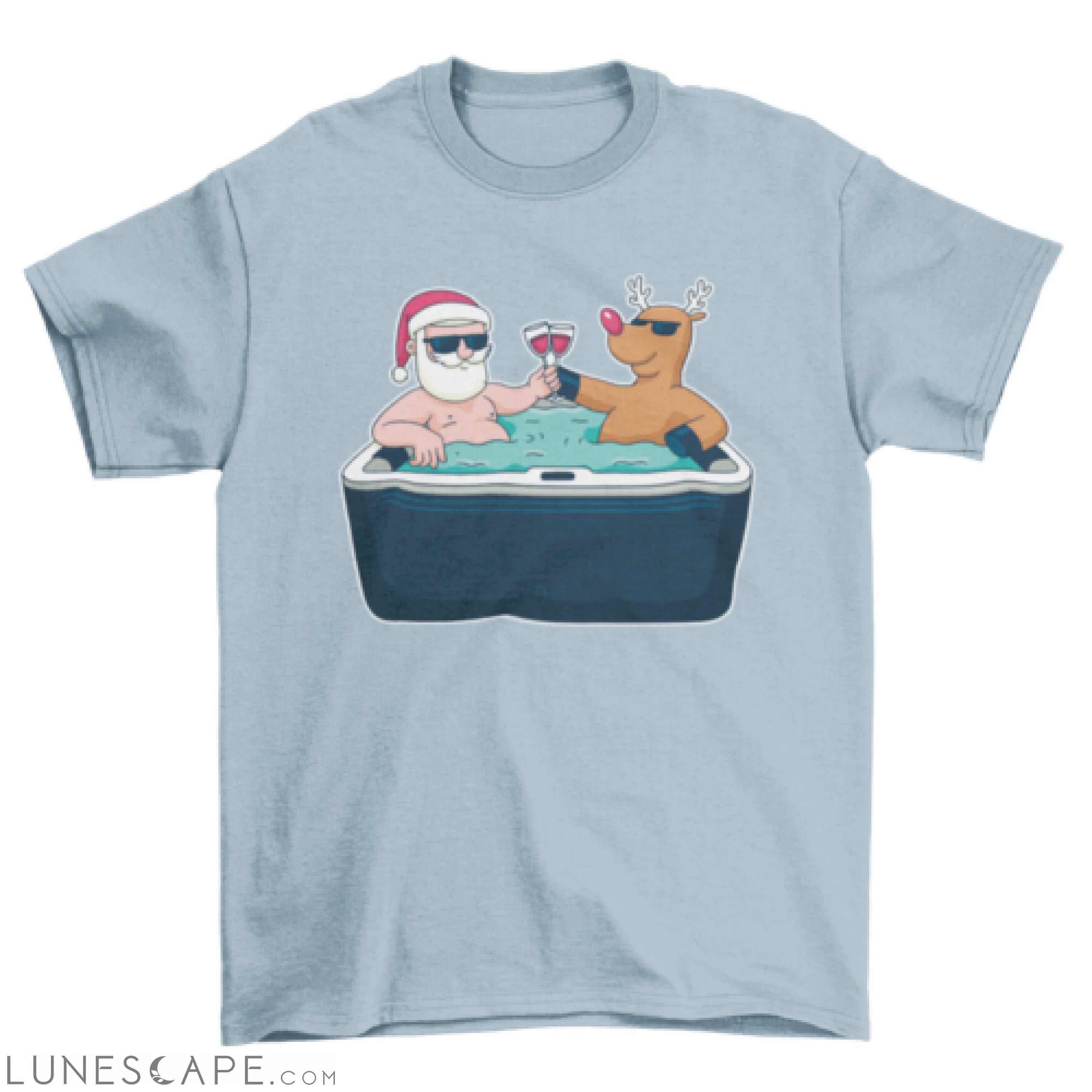 Christmas jacuzzi t-shirt LUNESCAPE