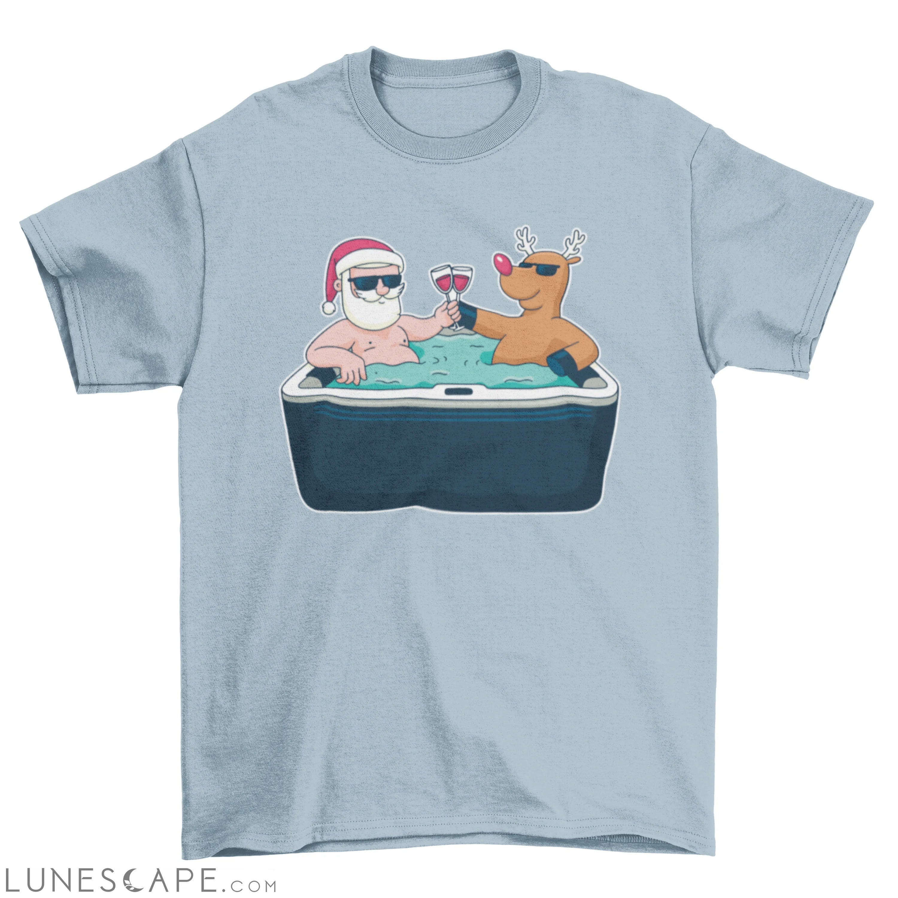 Christmas jacuzzi t-shirt LUNESCAPE