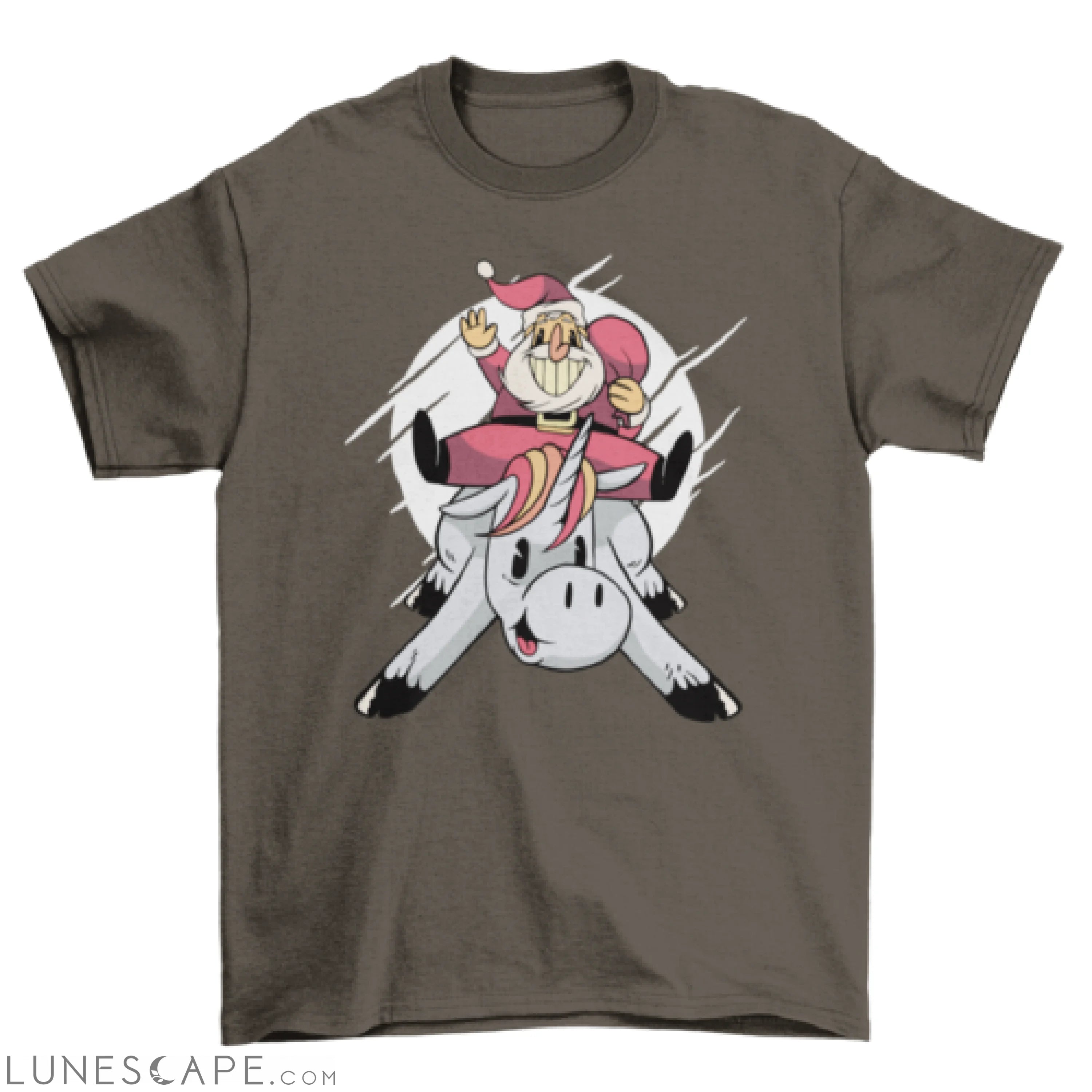 Christmas on unicorn t-shirt LUNESCAPE