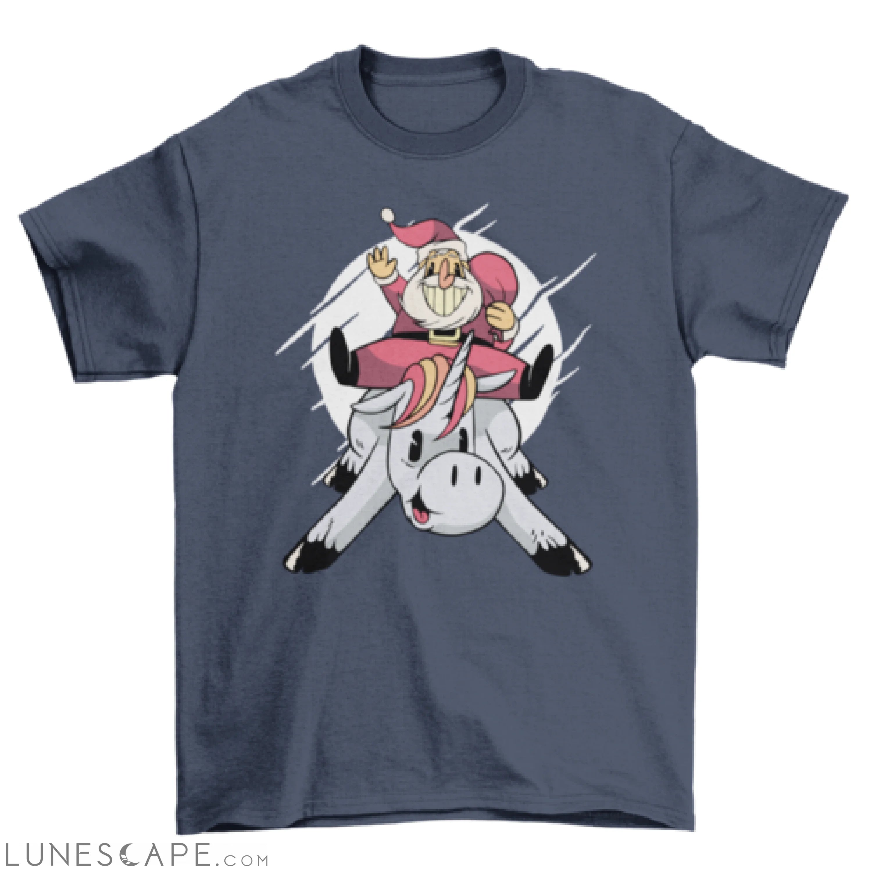 Christmas on unicorn t-shirt LUNESCAPE