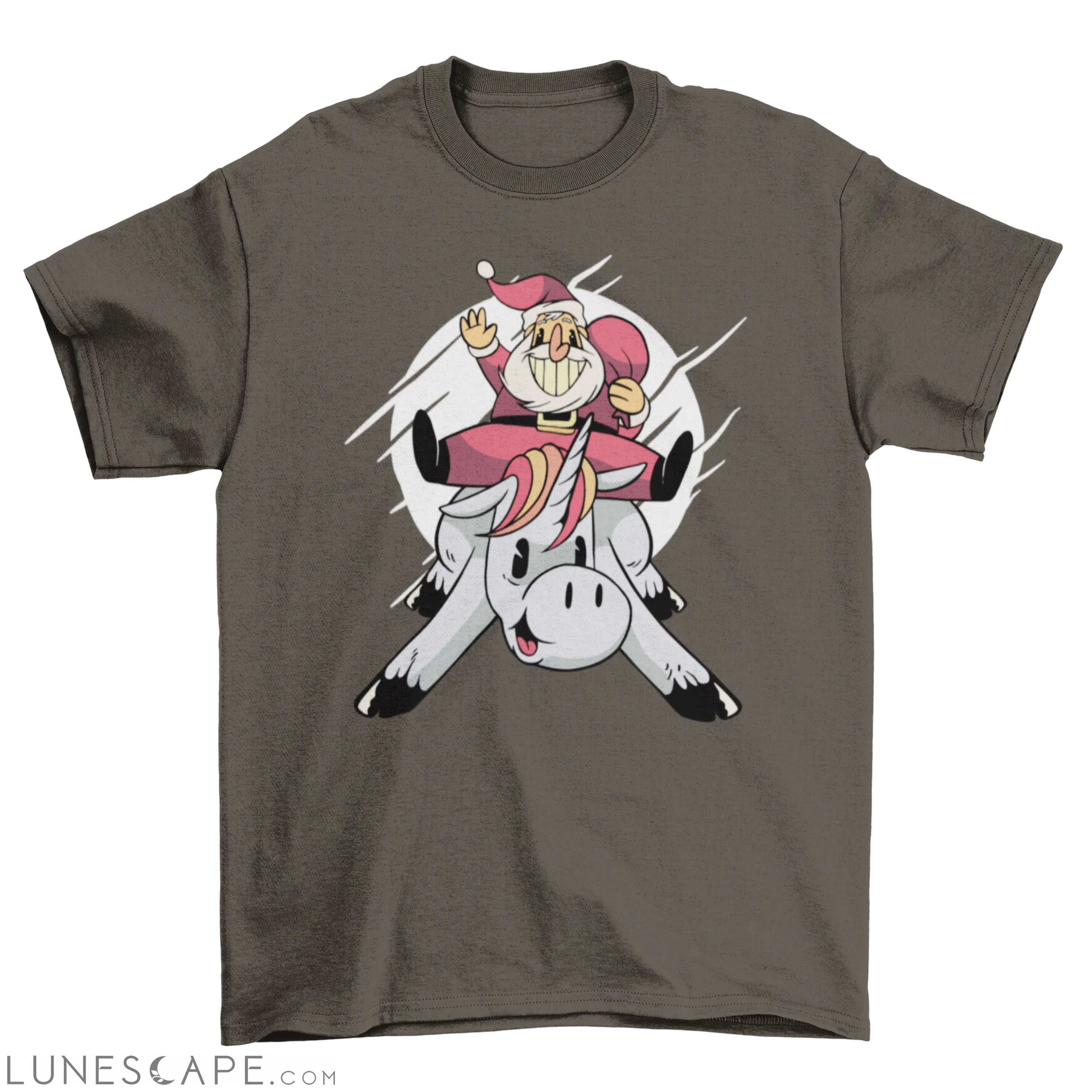 Christmas on unicorn t-shirt LUNESCAPE