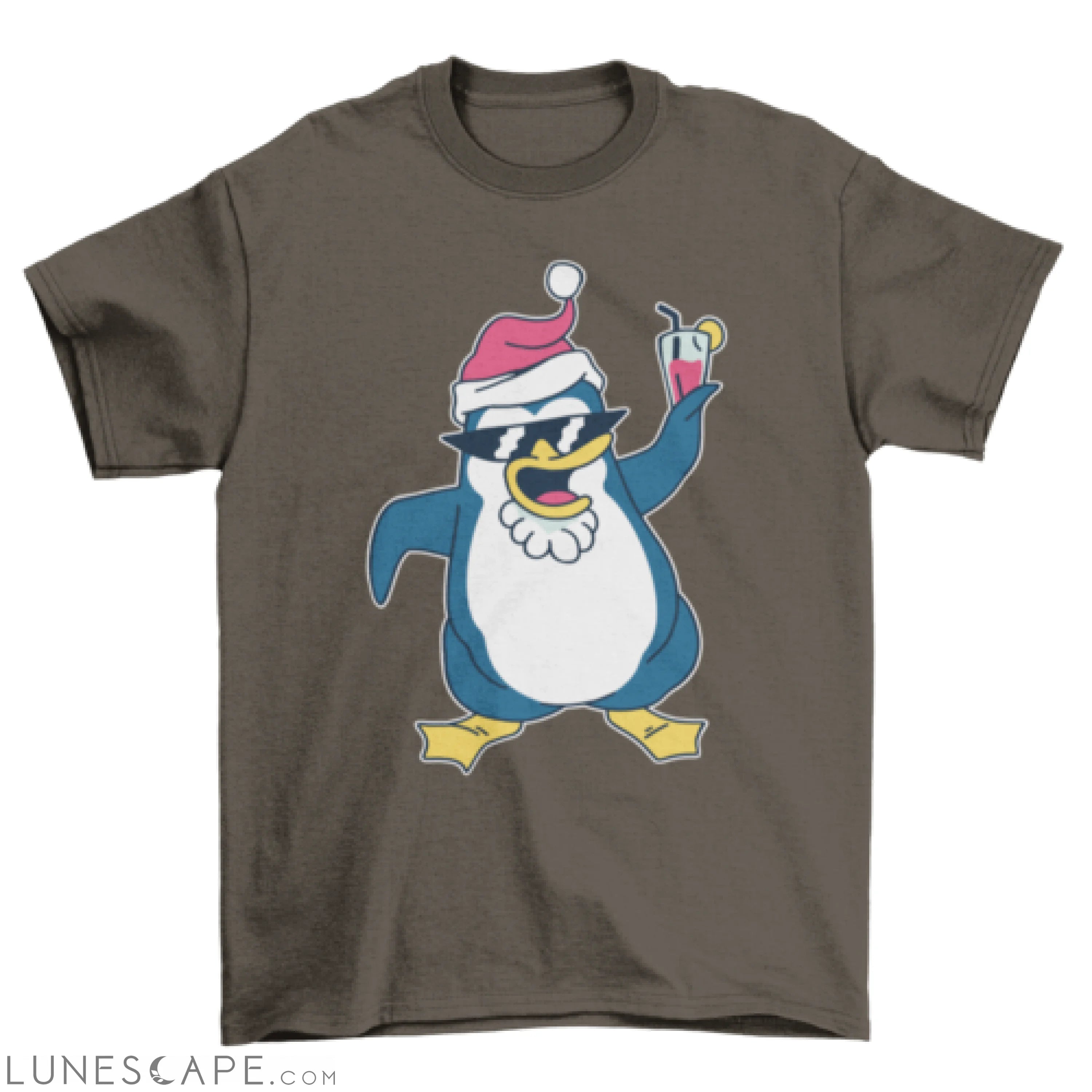 Christmas penguin t-shirt LUNESCAPE