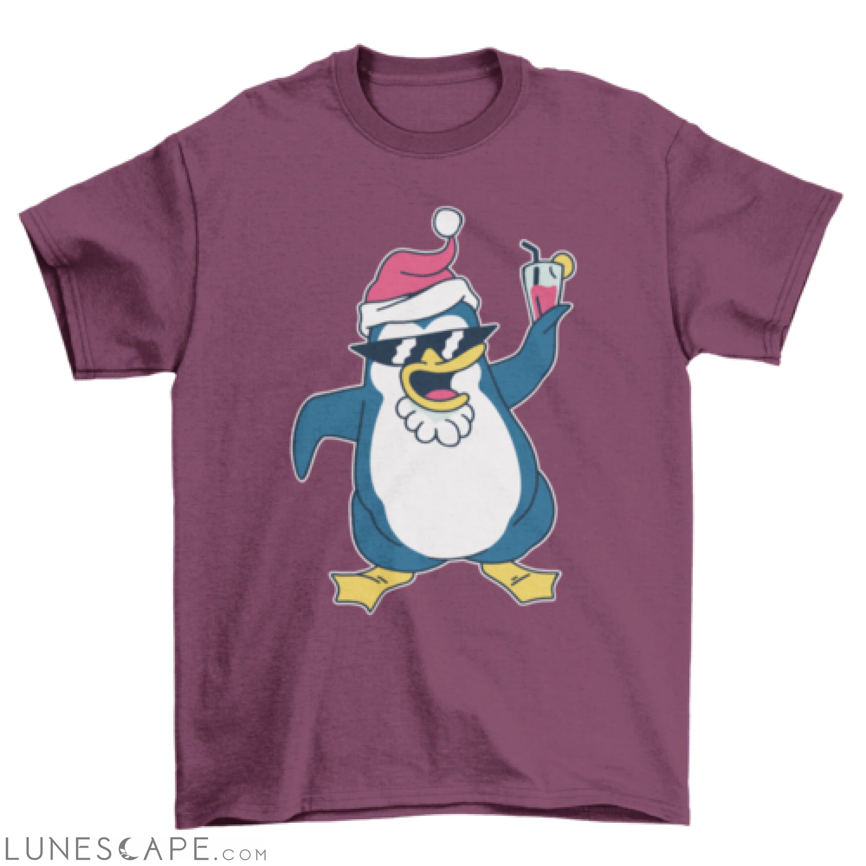 Christmas penguin t-shirt LUNESCAPE