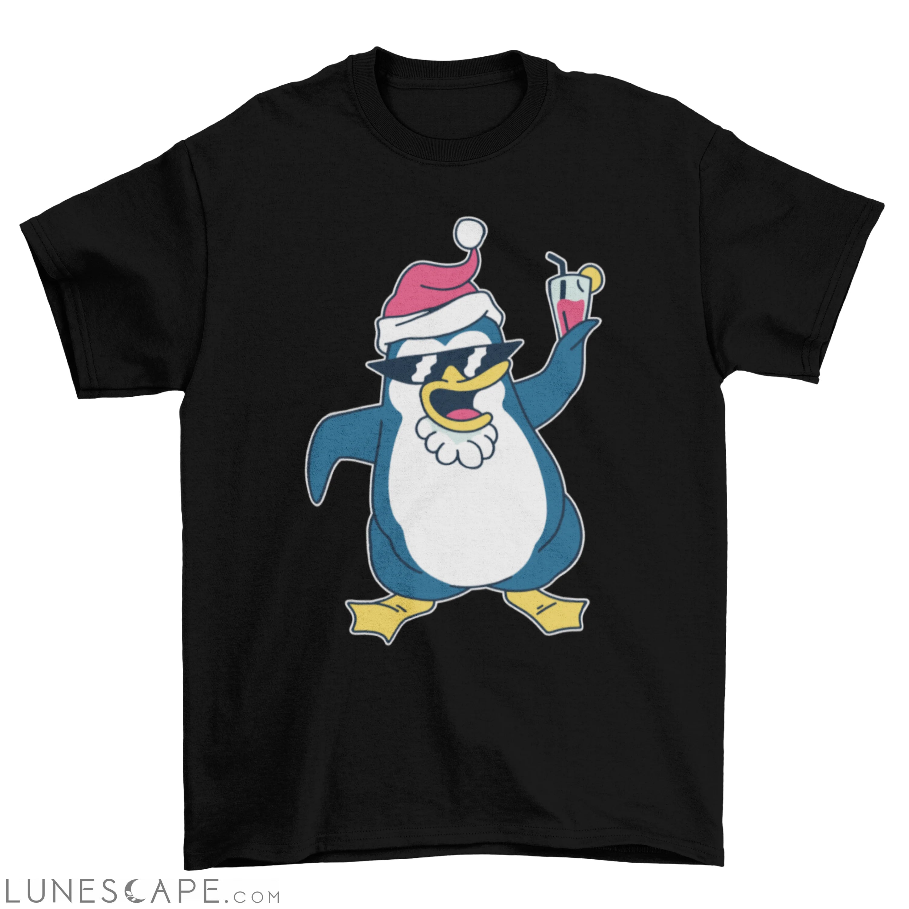 Christmas penguin t-shirt LUNESCAPE